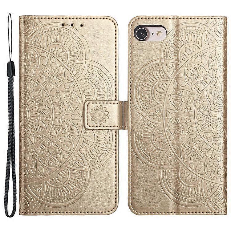 iPhone 6 / 6s / 7 / 8 / SE(2020)/ SE(2022)ケースフラワーPUレザーマグネティックウォレットフリップフォンカバーに対応