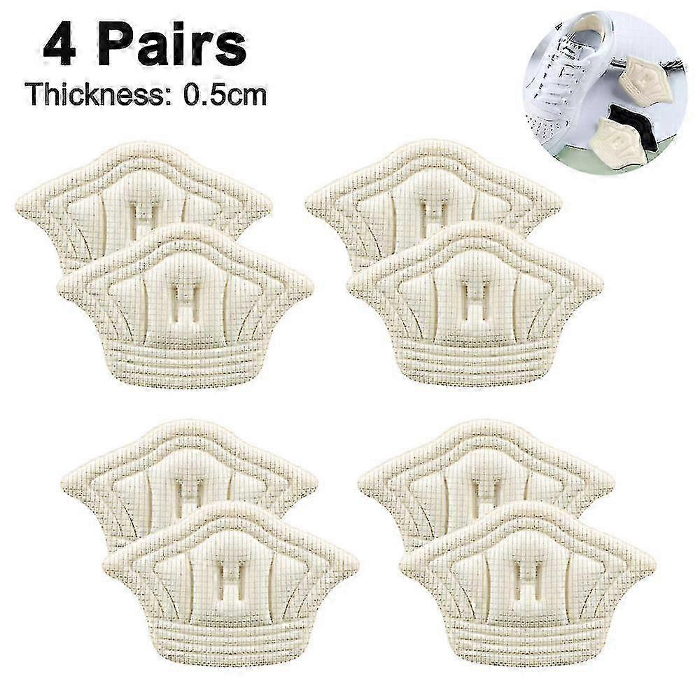4 Pairs Heel Cushion for Loose Shoes, Heel Grip Inserts for Rubbing & Blisters
