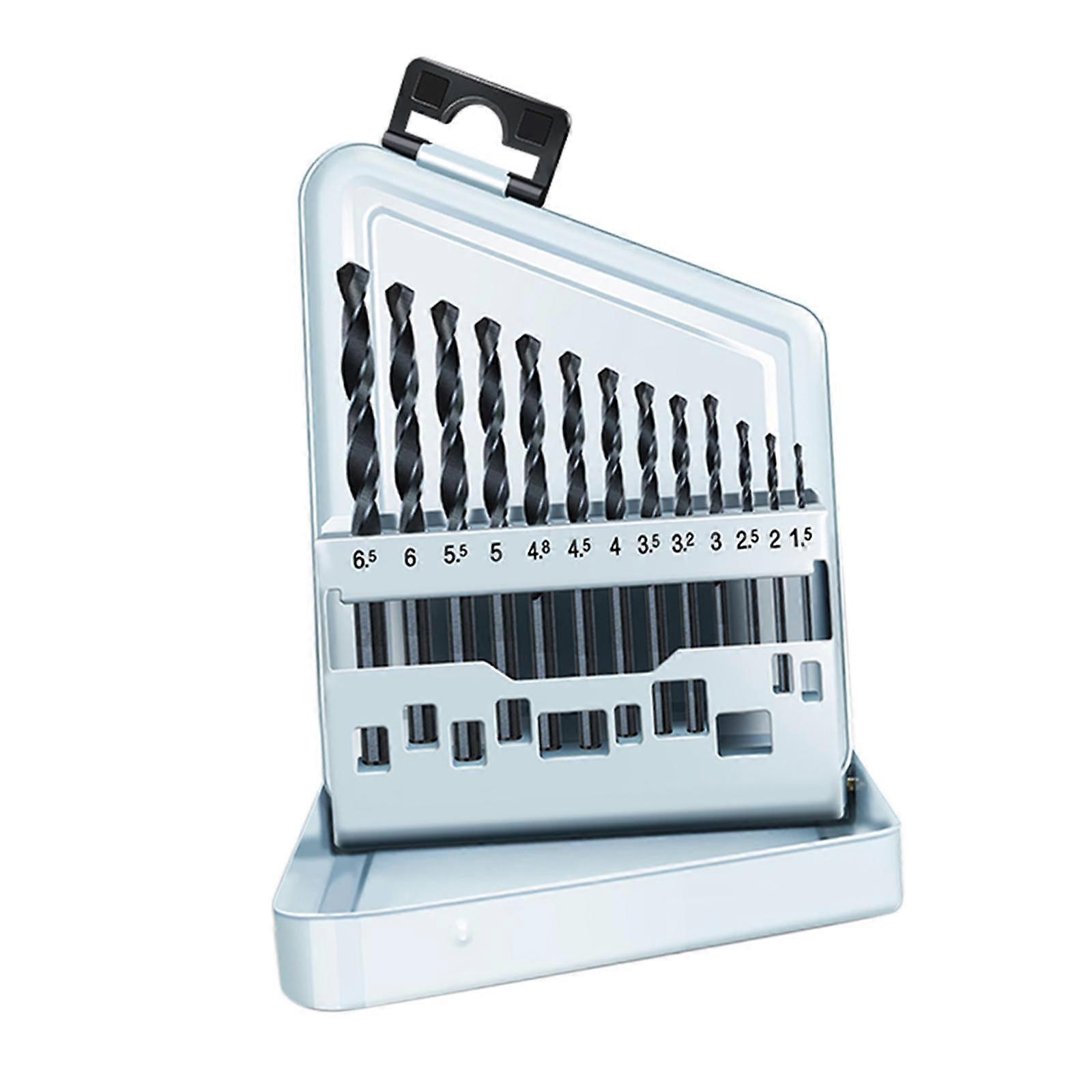 13 Pieces Twist Drill Bit Set Hole Punching Drill Bit Multifunction Power Tools