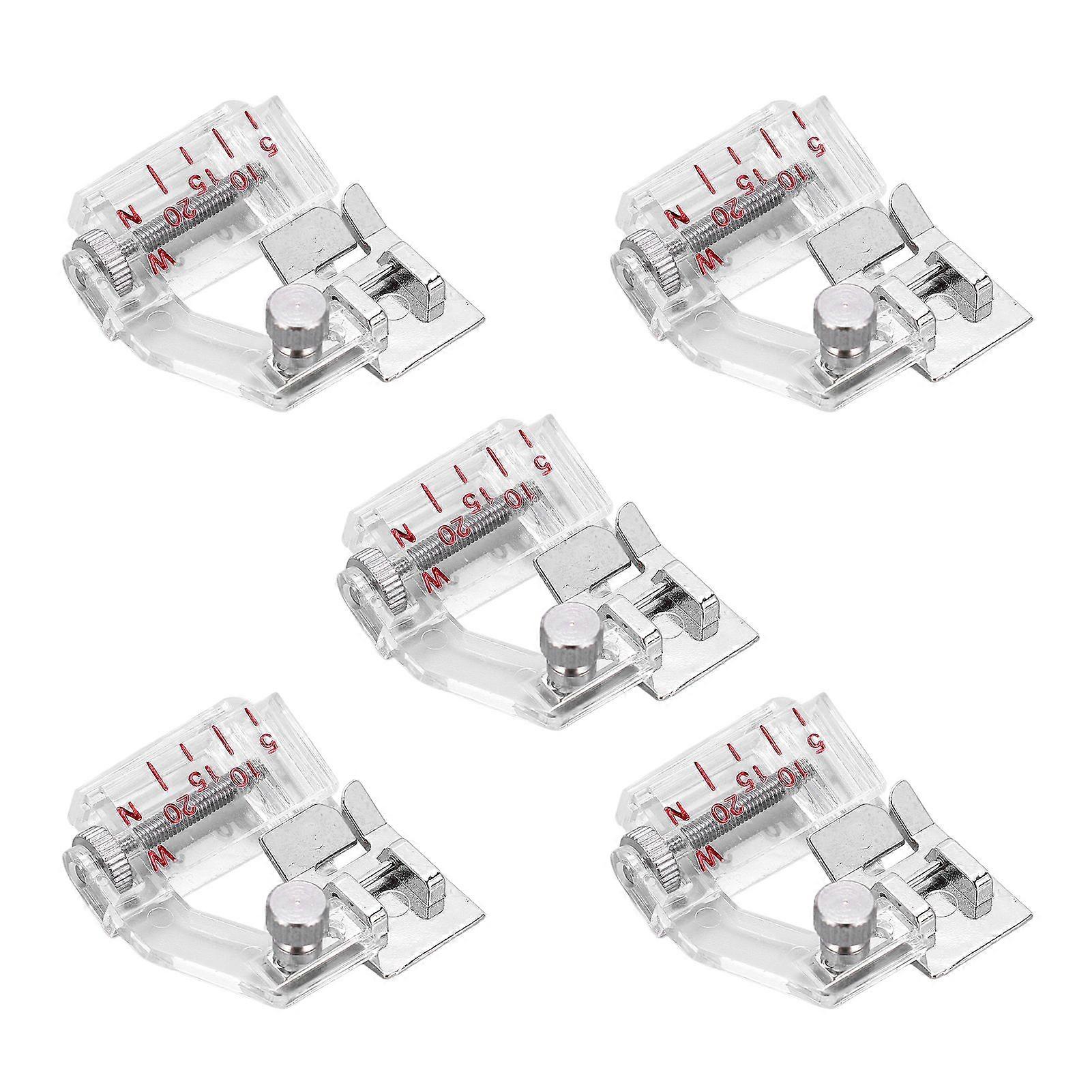 2025 Latest Model  5PCS Bias Tape Foot Portable Multifunction Adjustable Width