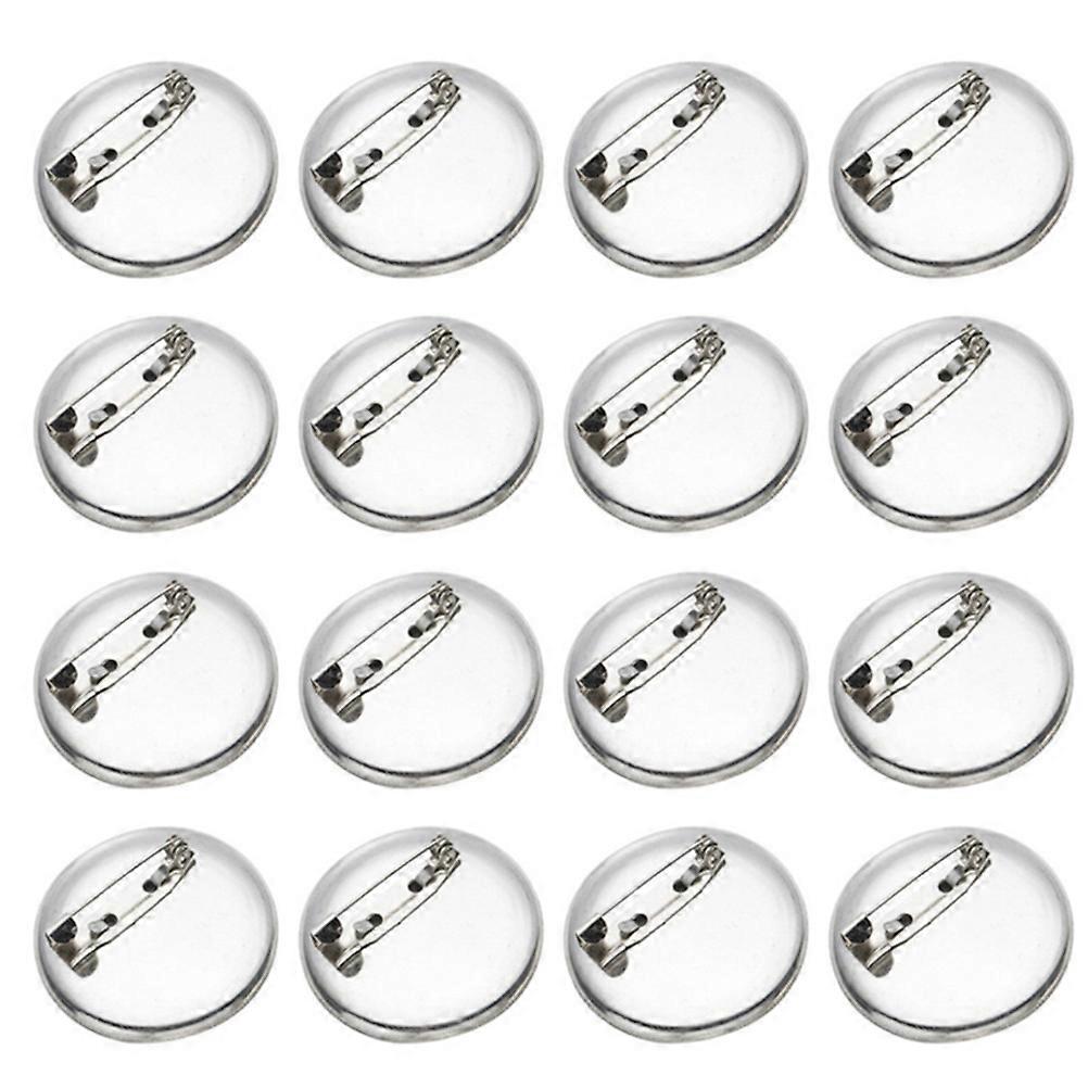 100pcs Round Disc Base Clips for DIY Brooches – Jewelry & Craft Accessories for Badge Making and More