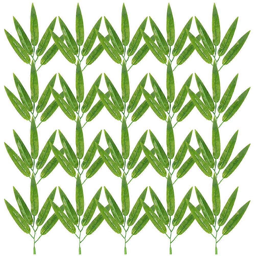 30pcs Artificial Bamboo Leaves Fake Greenery Stems for Home, Restaurant, DIY Crafts Decorative Ornaments for Bouquets, Centerpieces, Wreaths