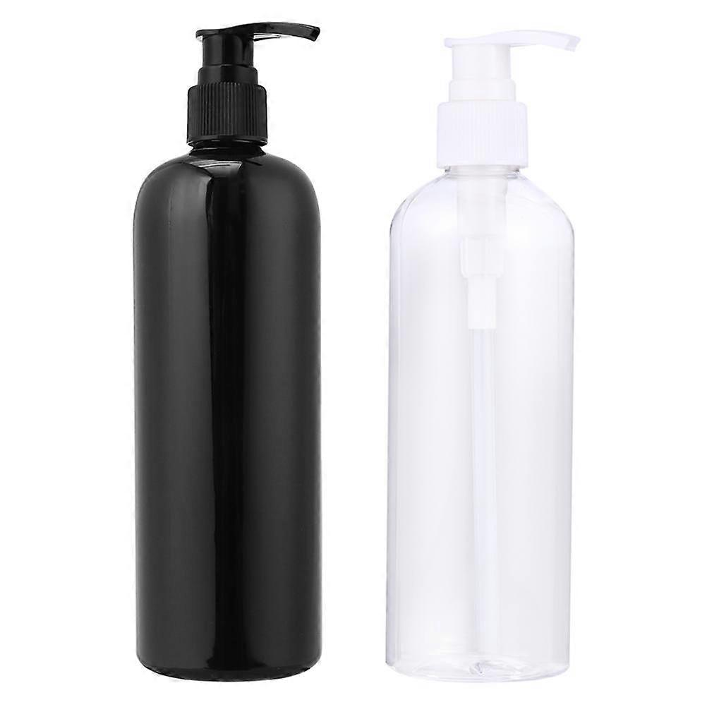 4pcs Press Pump Bottles for Lotion, Shampoo & Body Wash – Refillable Leak Proof Bathroom Containers with Easy Press Design, Random Color