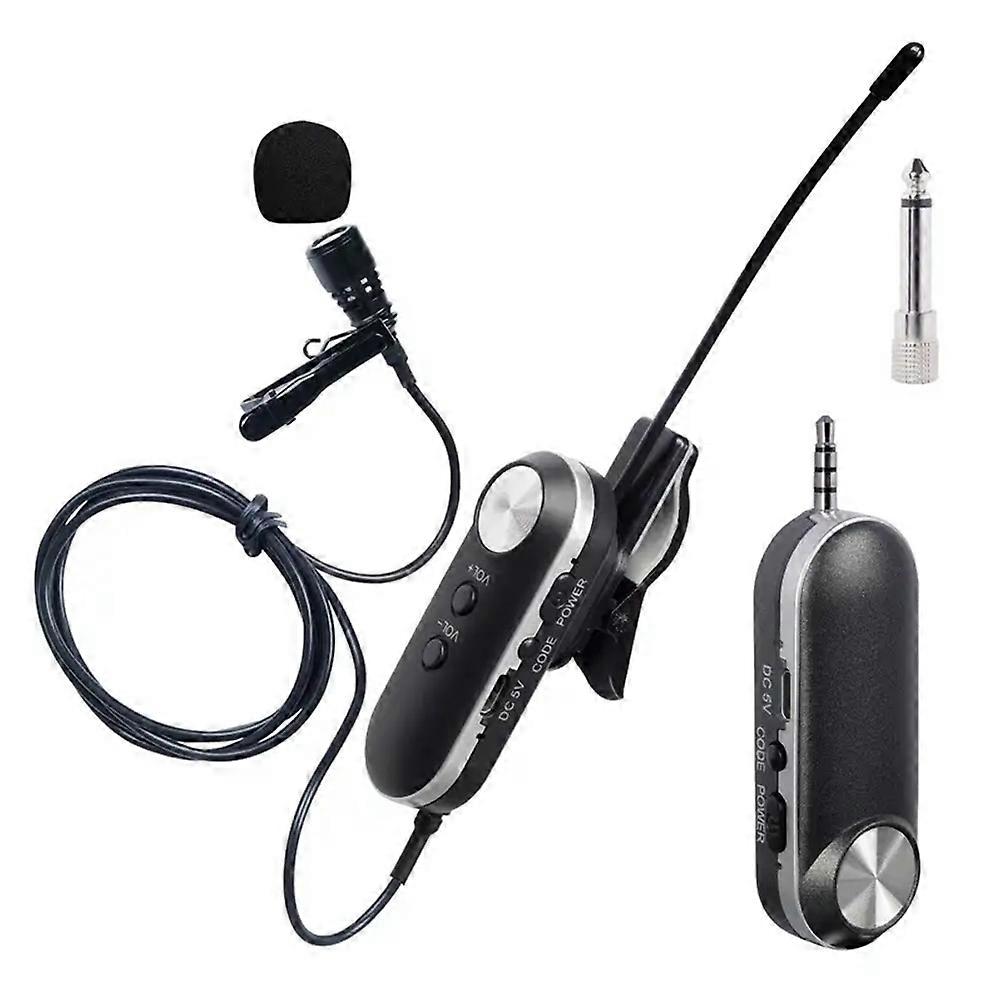 T-3II Computer Camera Cell Phone Recording Mic Wireless Lavalier Microphone for Recording Interview