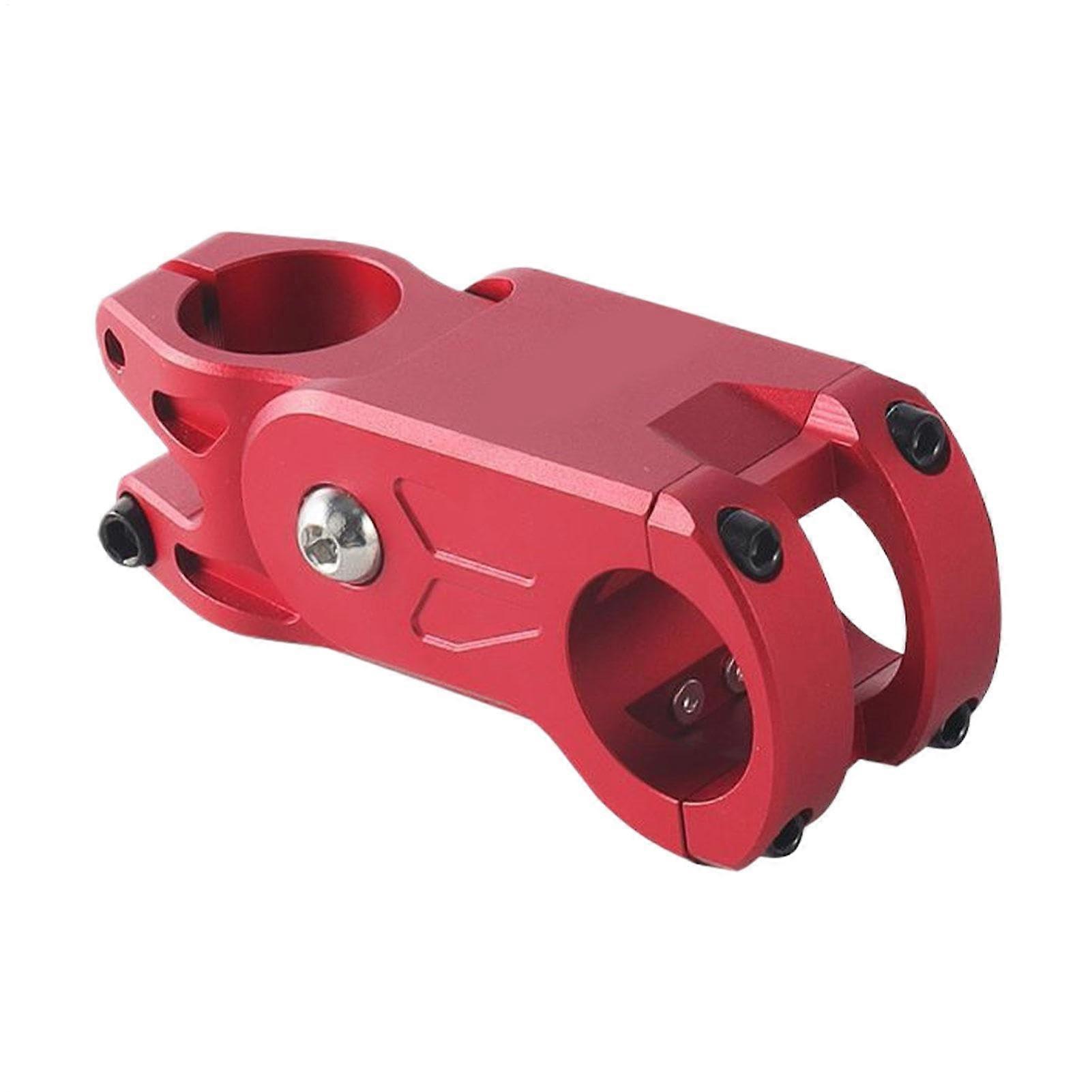 Adjustable Handlebar Riser Stem - Aluminum Alloy Mountain Bike Handlebar Extension in Red, Compatible with Most Bikes