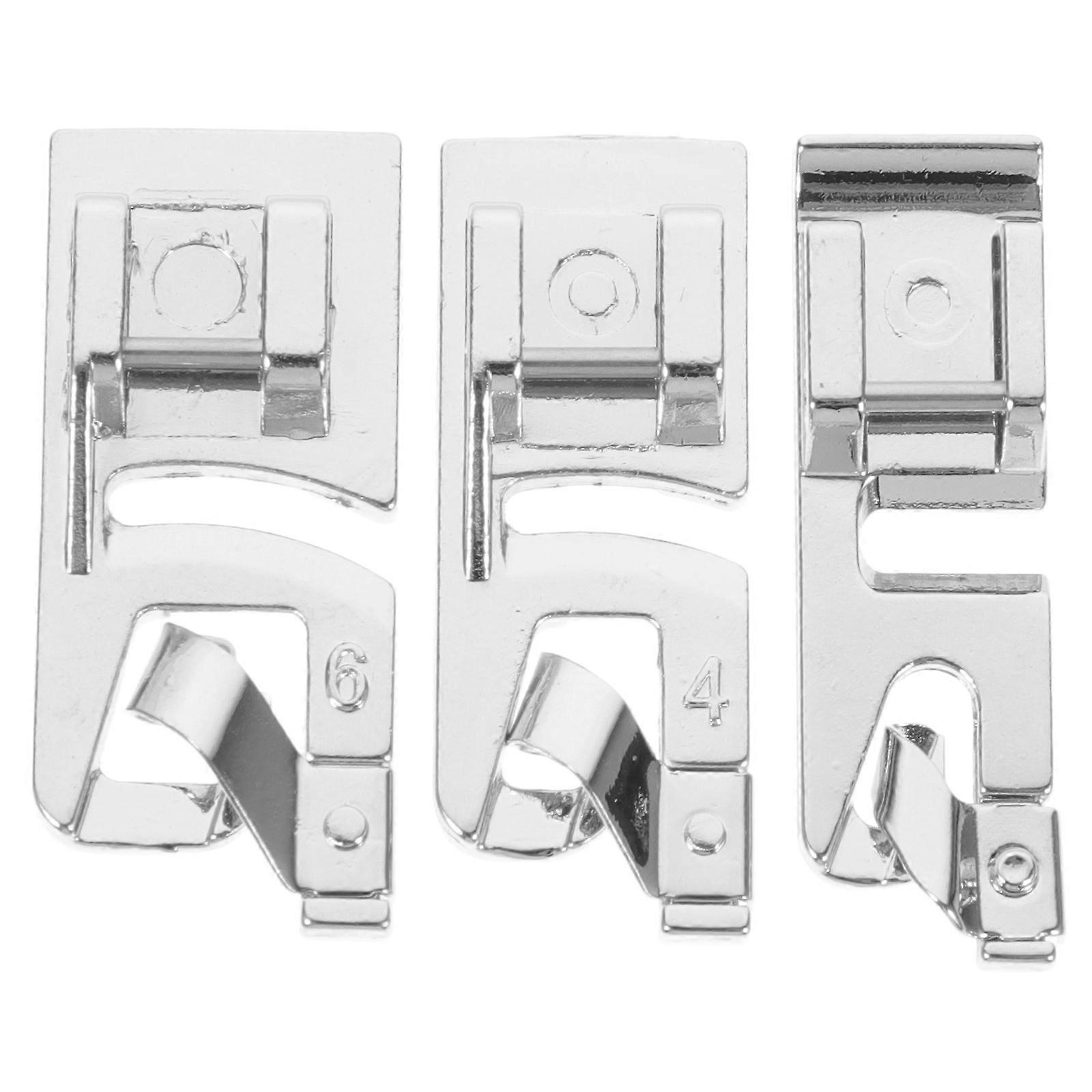 Versatile Adjustable Rolled Hemmerpresser Foot Sewing Lovers 3Pcs