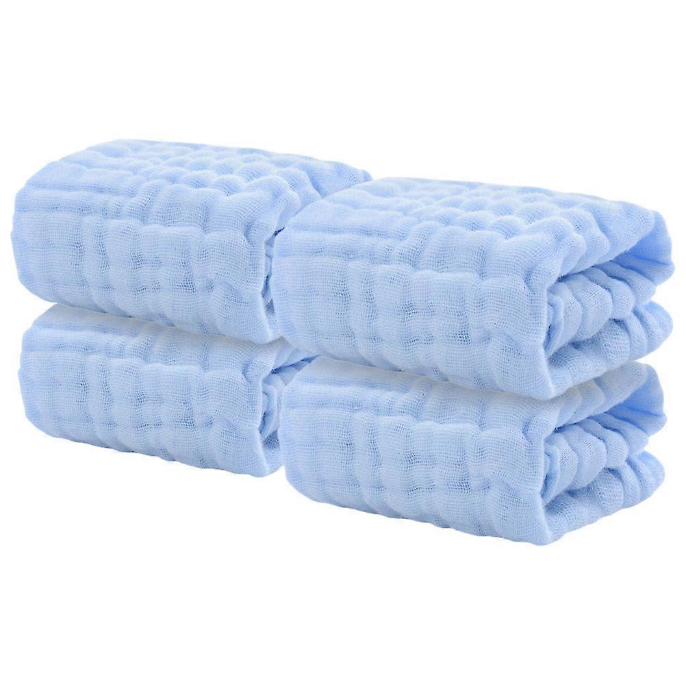 Infant Cotton Washcloths Square Six Layer Design Bath Time 4Pcs