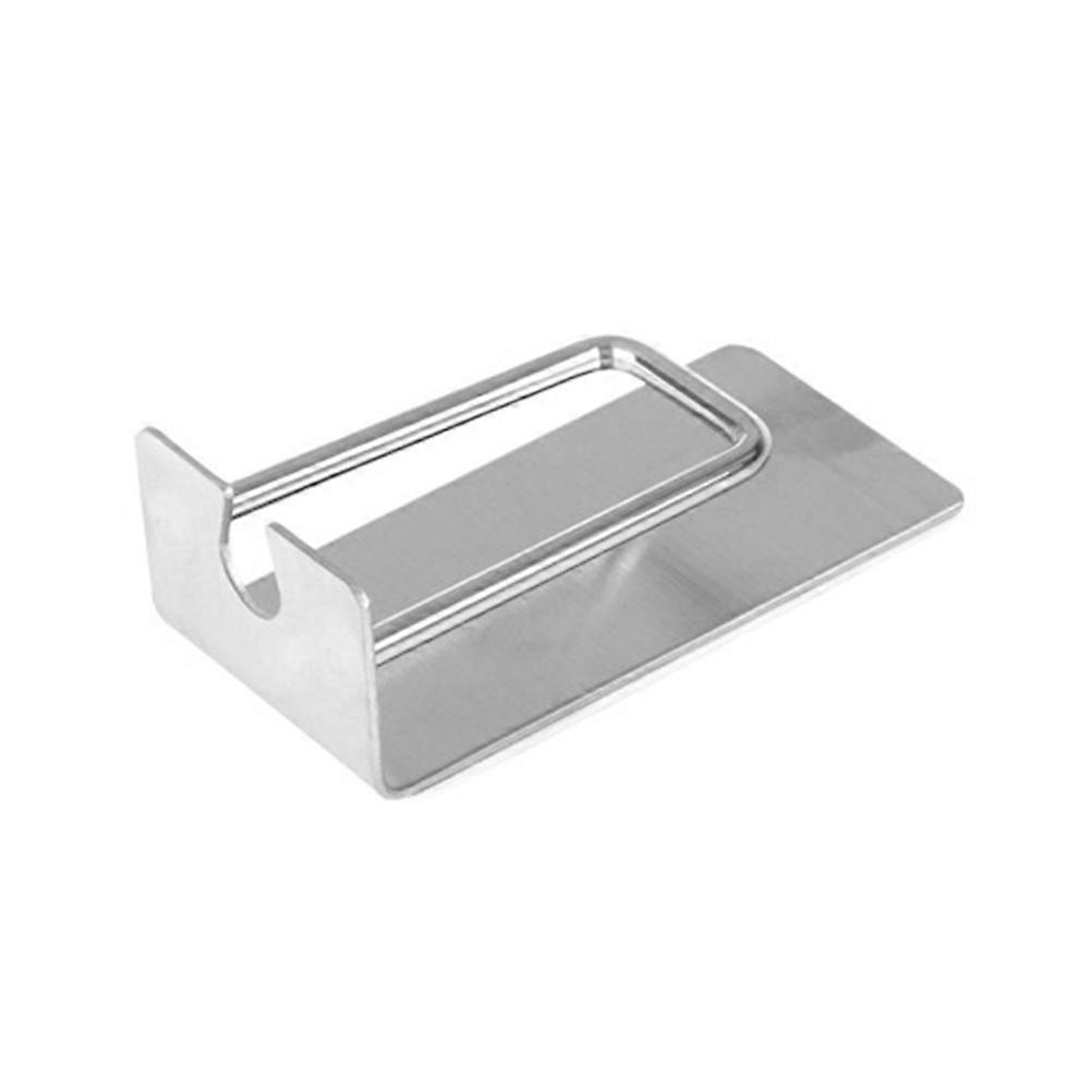 粘着式歯ブラシホルダーステンレス鋼歯ブラシラックファミリーシルバー8.00X4.00X2.50CM壁掛けバスルームアクセサリー2パック