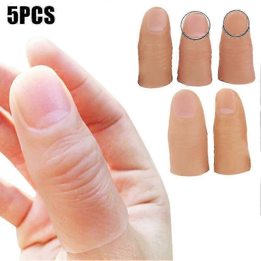 5pcs ψεύτικες μαλακές συμβουλές αντίχειρα για μαγικά κόλπα - Close Up Stage Show Props &; Prank Toys