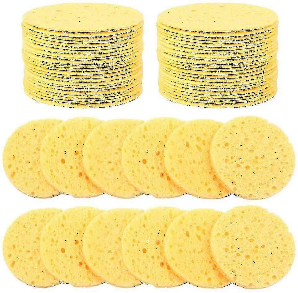 60-Piece Round Facial Sponge Set for Makeup Removal