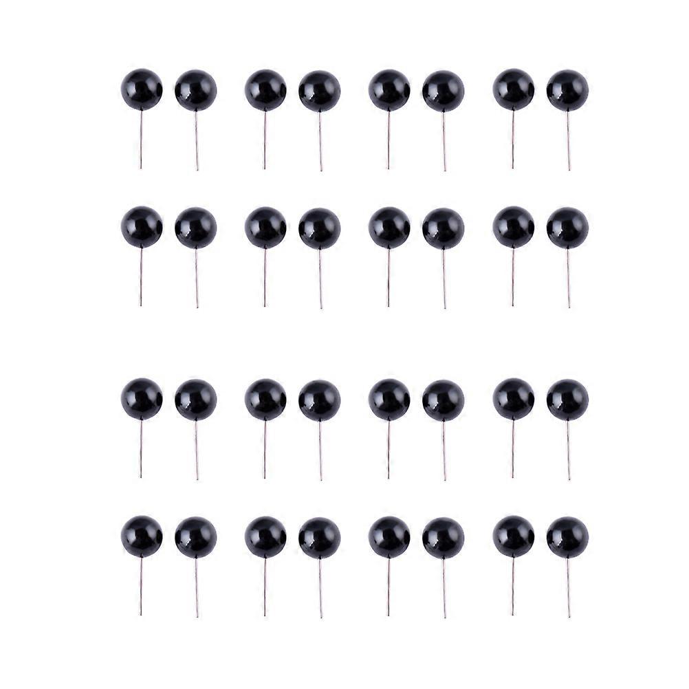 200PCS DIY Cartoon Eyes for Plush Dolls – Black Bean Style Accessories for Art Crafts & School Projects – Durable & Easy to Use