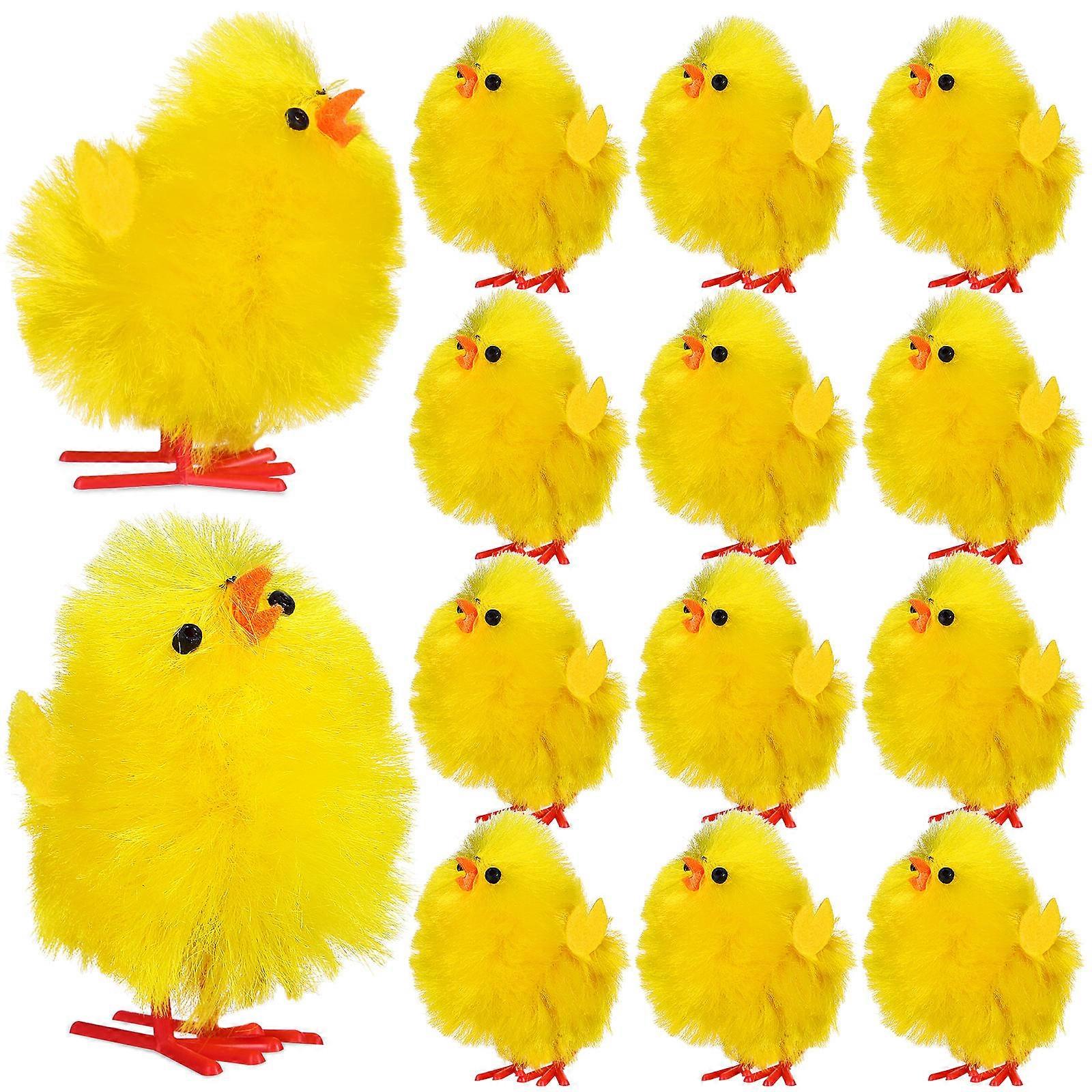 Decorative Chicks Easter Chicks Decorations Easter Celebration Mini Chick Shape 4.50X3.00X2.20CM 36Pcs
