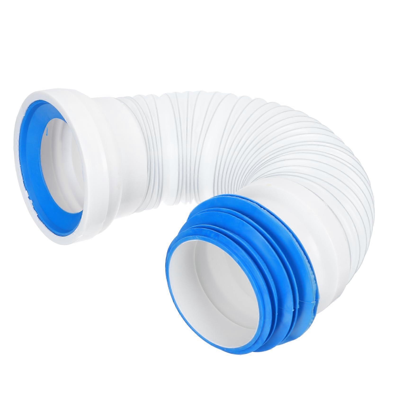 Flexible Toilet Waste Pipe Connector with Adjustable Round WC Seat for Home Installation