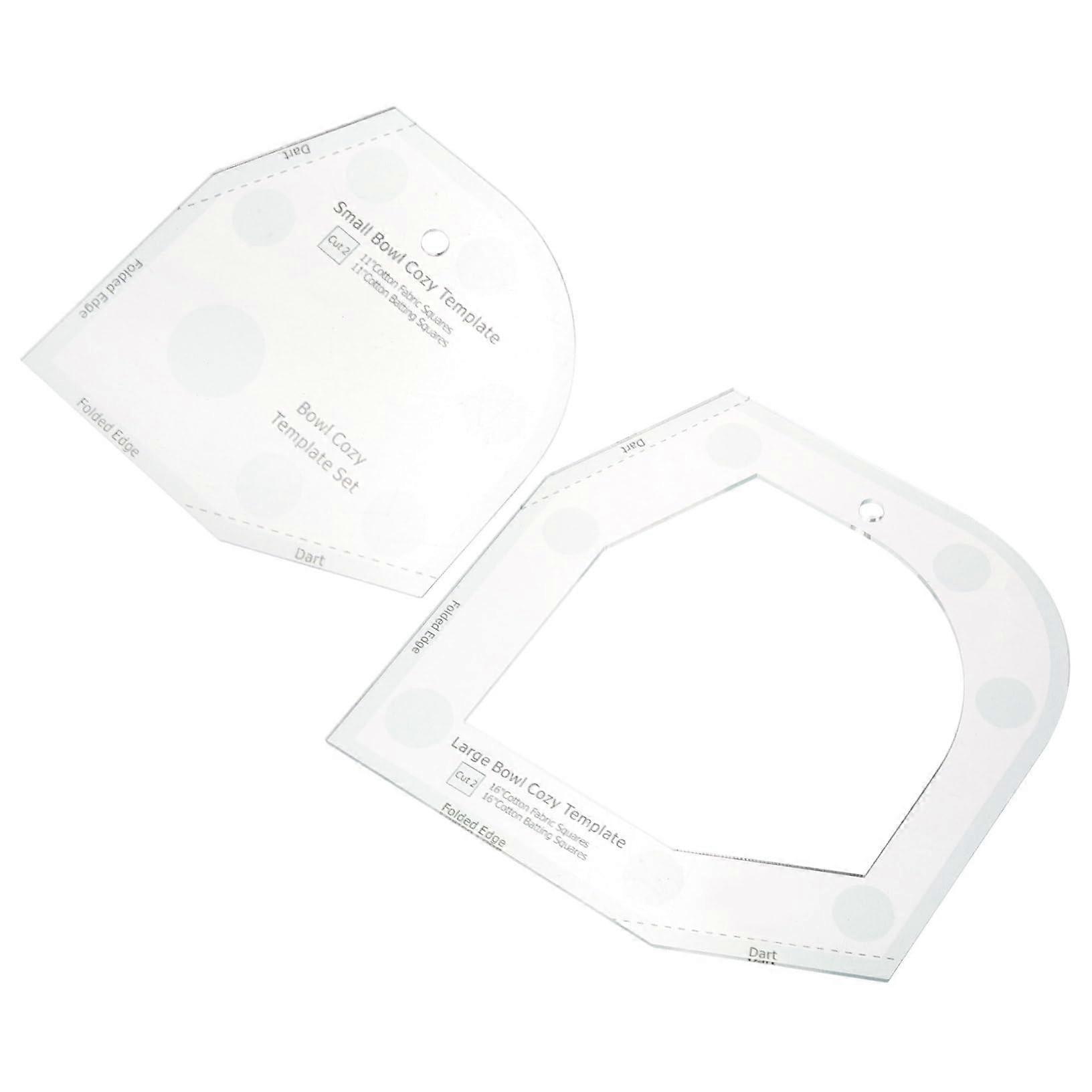 Bowl Warmer Template, Acrylic Bowl Wrapping Template For Patchwork Lineal Sewing, Easy To Use