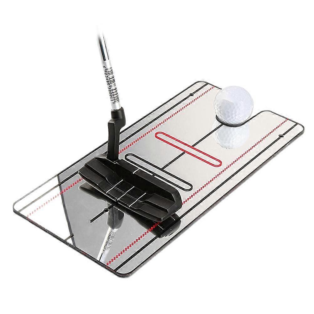 Golf Putting Alignment Mirror Portable Putter Alignment Tool Posture Corrector Golf Training Aid For Beginners