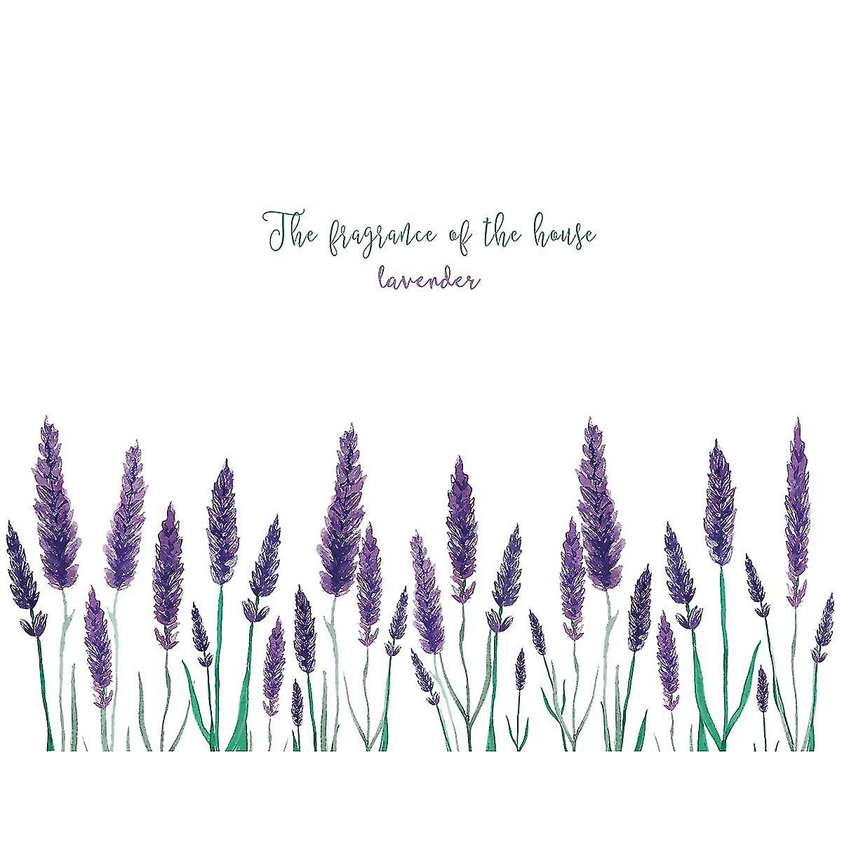 Removable Creative Purple Lavender Wall Decal Diy