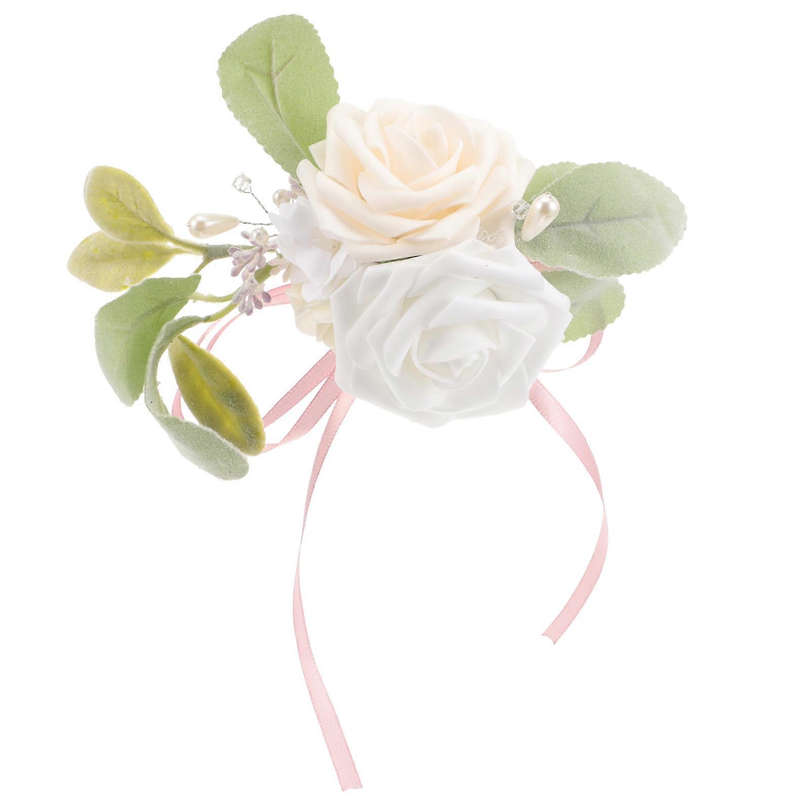 Fake Bouquet Simulation Bouquet Elegant Style Wedding Party Decorative Reusable Flower Shape 1Set