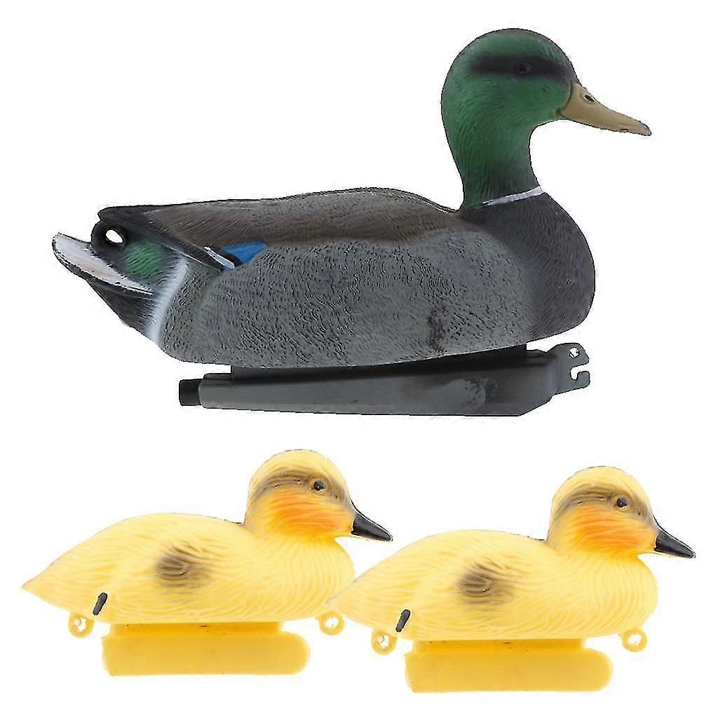 3Pcs Water Floating Animal Ornament Hunting Decoy Yard Scarecrow