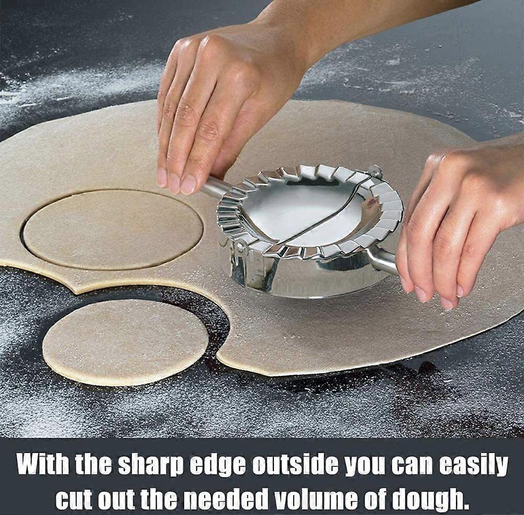 Stainless Steel Ravioli Cookie Cutters, Set of 2 Dumpling and Tortellini Molds