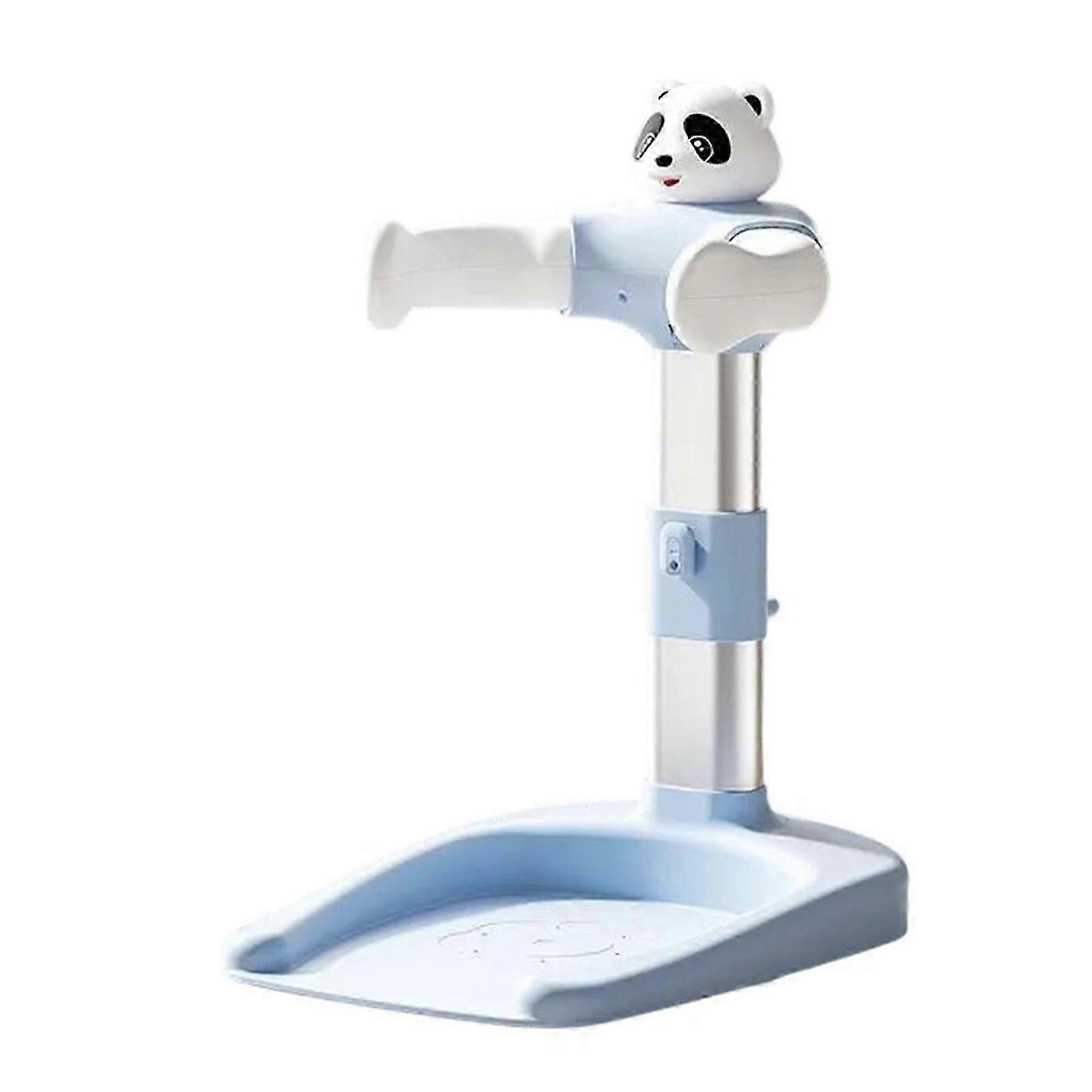 (Blue) 6-gear Adjustable Baby Bath Stand Anti Slip Base Cartoon Shower Support Holder Rack For Infants Detachable Shower Helper Blue