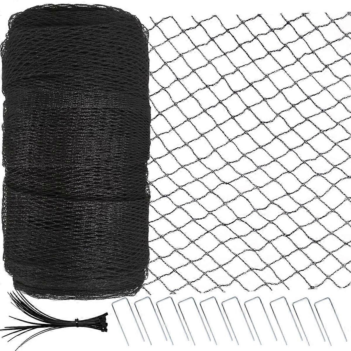 Garden Netting 4x10m,Extra Strong Woven Mesh Bird Netting for Fruit Trees,Plants & Vegetables,Reusable Mesh Pond Netting