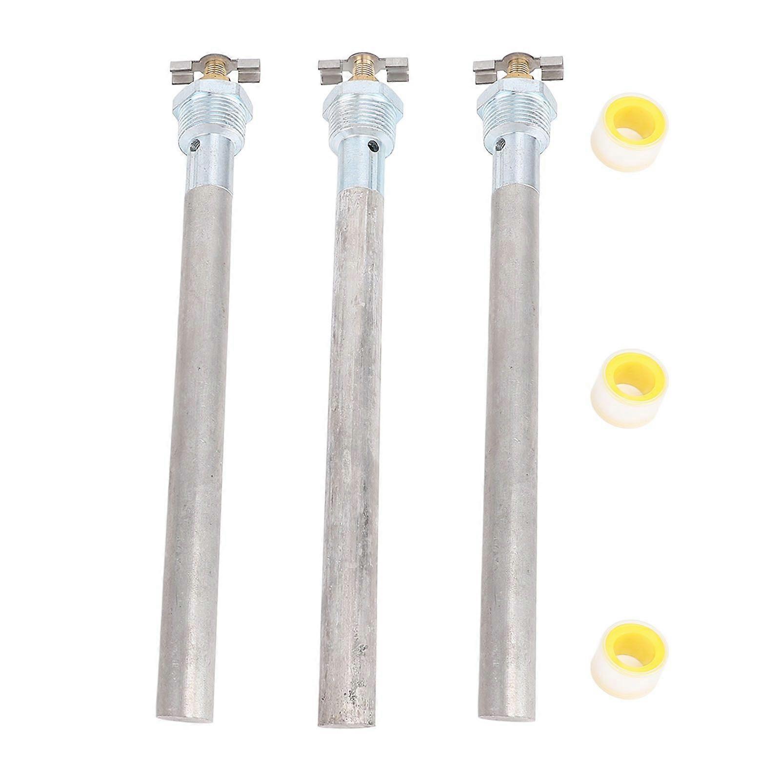 3pcs RV Water Heater Anode Rods 9.25 X 3/4in NPT Quick Drain Design Anode Rods for Suburban 233514 232767 MK59039