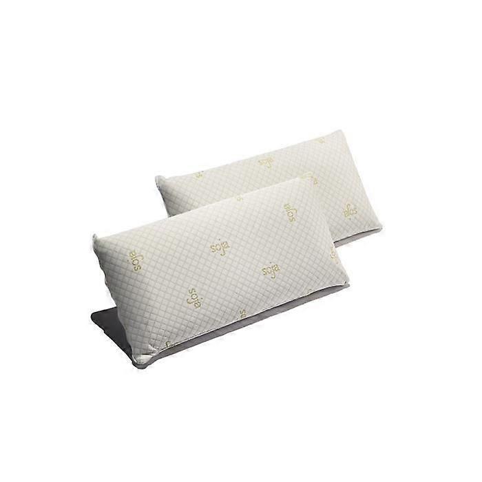 Pack 2 Soy memory foam pillows 135 x 40 cm Ergonomic Medium firmness adaptable to head and neck. ECCOX