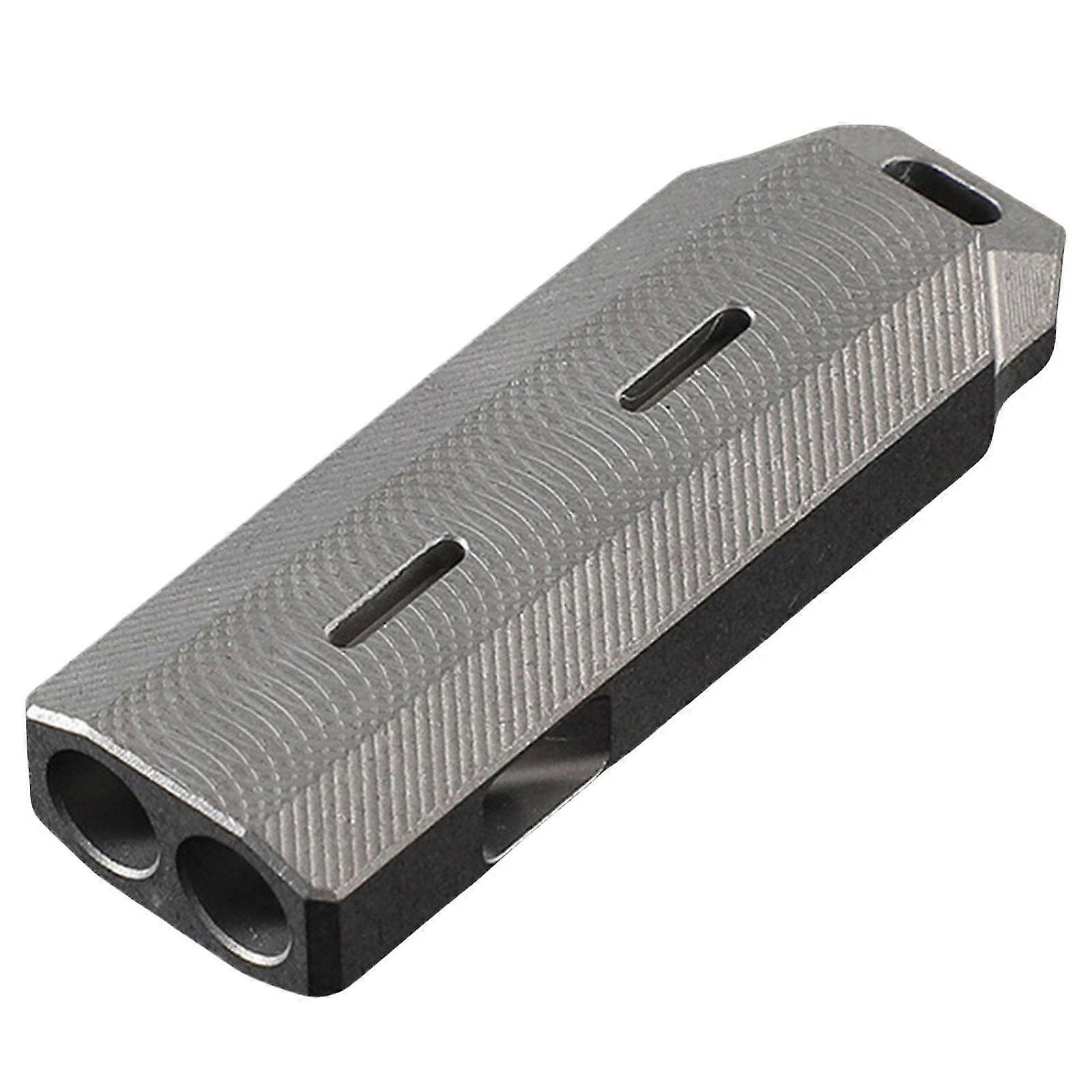 Emergencies Whistle Titaniums Alloy Double Tube Portable High Frequency with 120