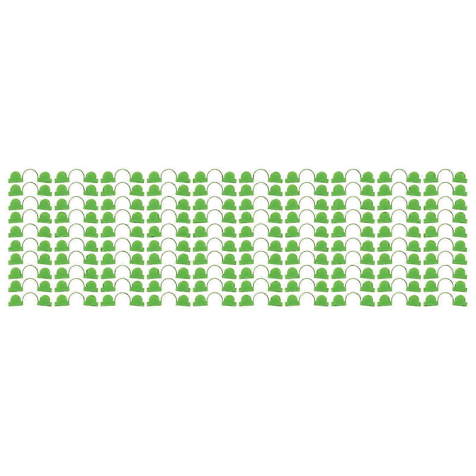 2025 Latest Model 100PCS Greenhouse Arch Frame Double Head Plastic Clip Heating