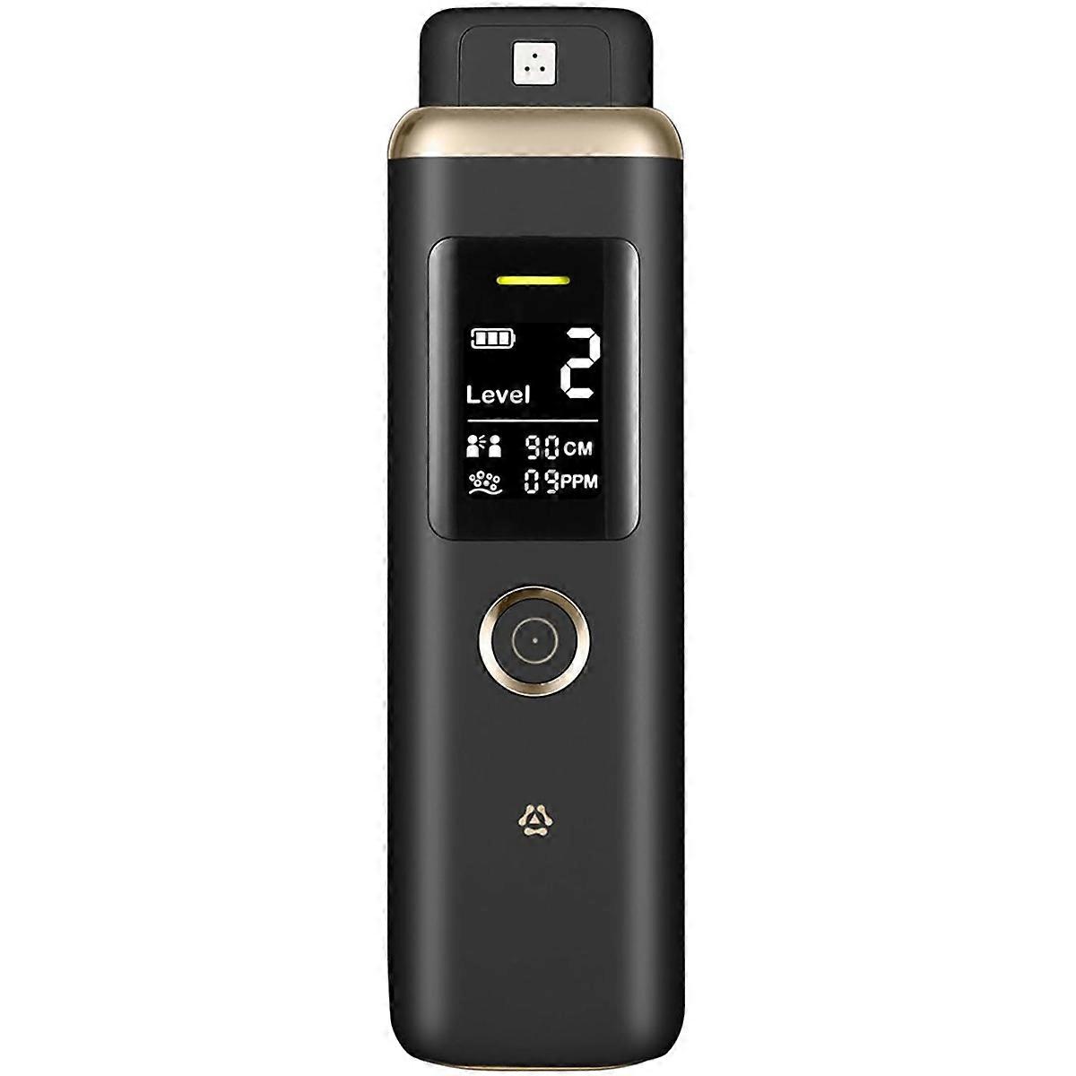 Oral Odor Freshening Rate Detector, Portable Oral Breath Monitor with Real-Time Odor Checking, Professional Black