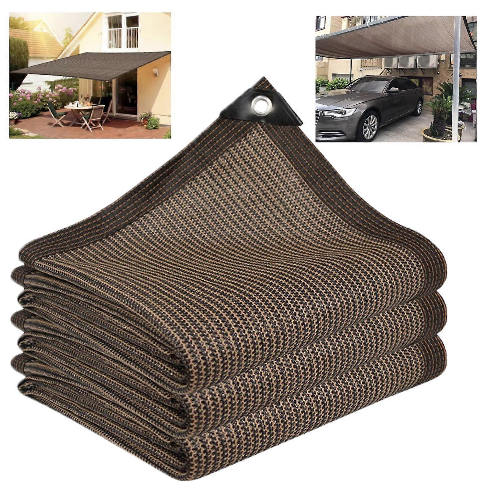 Sun Shade Sail with Grommets, 90% Shading Effect, for Garden (4x4m/13x13ft)