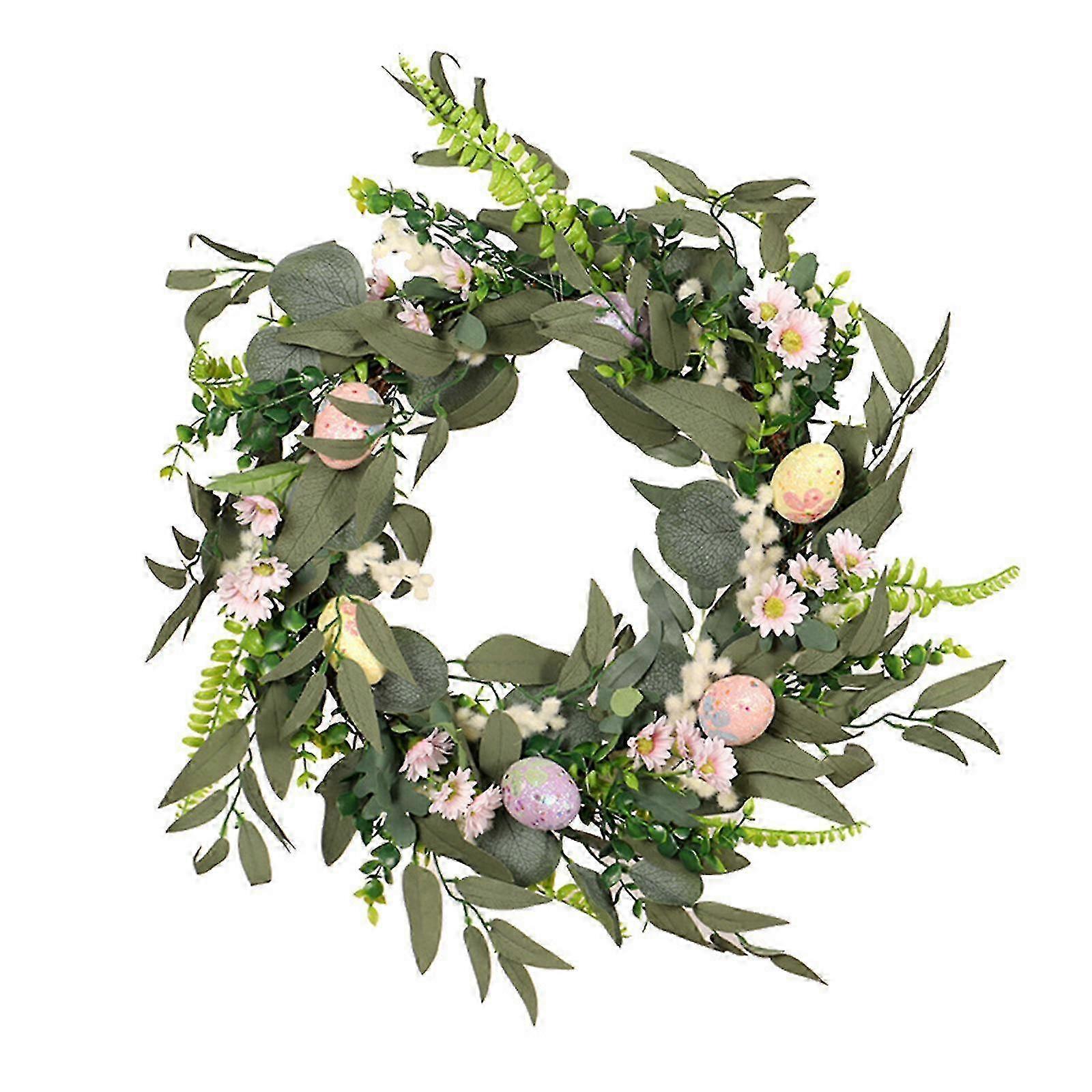 Artificial Easter Wreath with Rabbit Design for Decorating Homes and Parties, Perfect for Craft Festivals and Seasonal Celebrations
