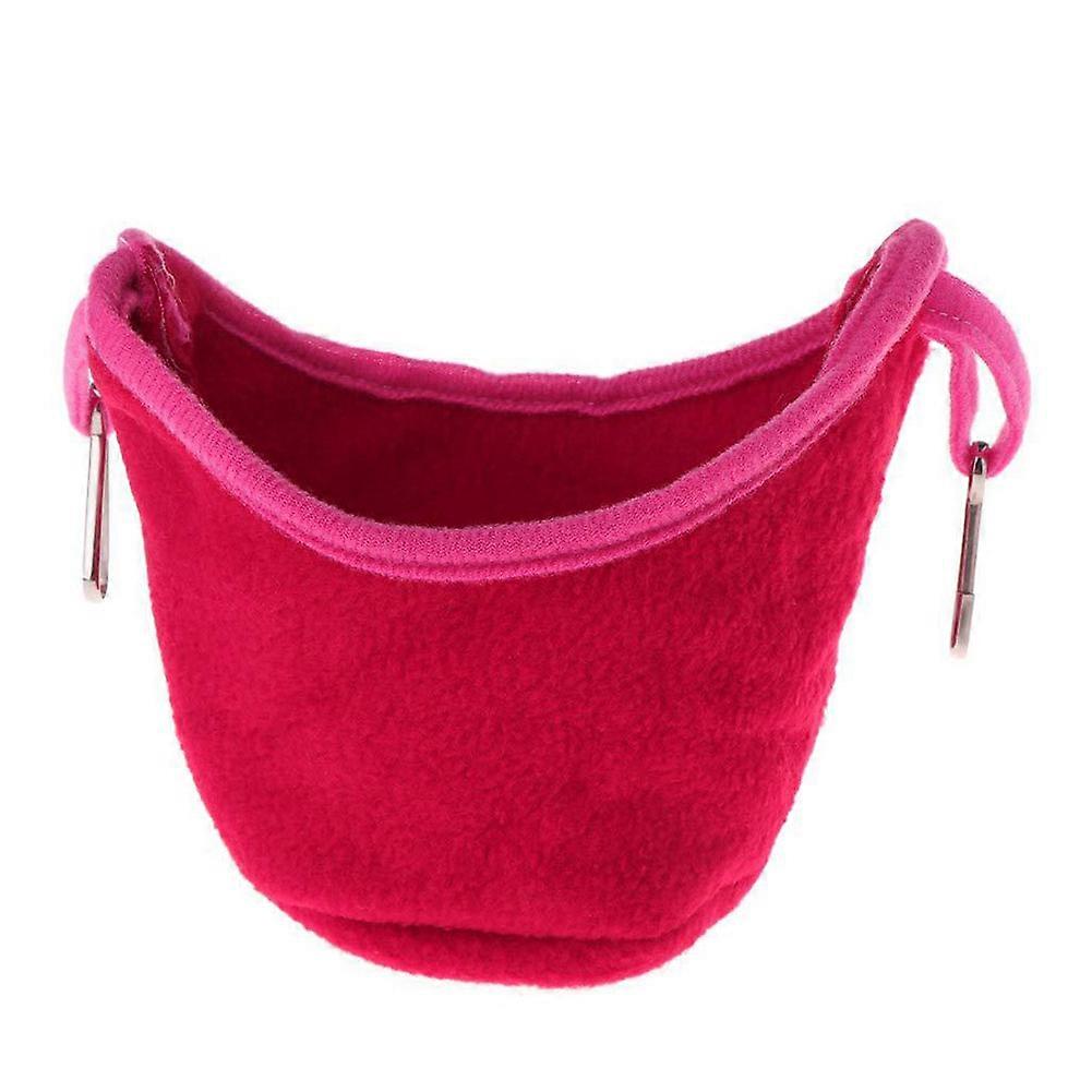 Parrot Hammock Nest Cage Pendant Pocket for Budgie Hamster(Red)
