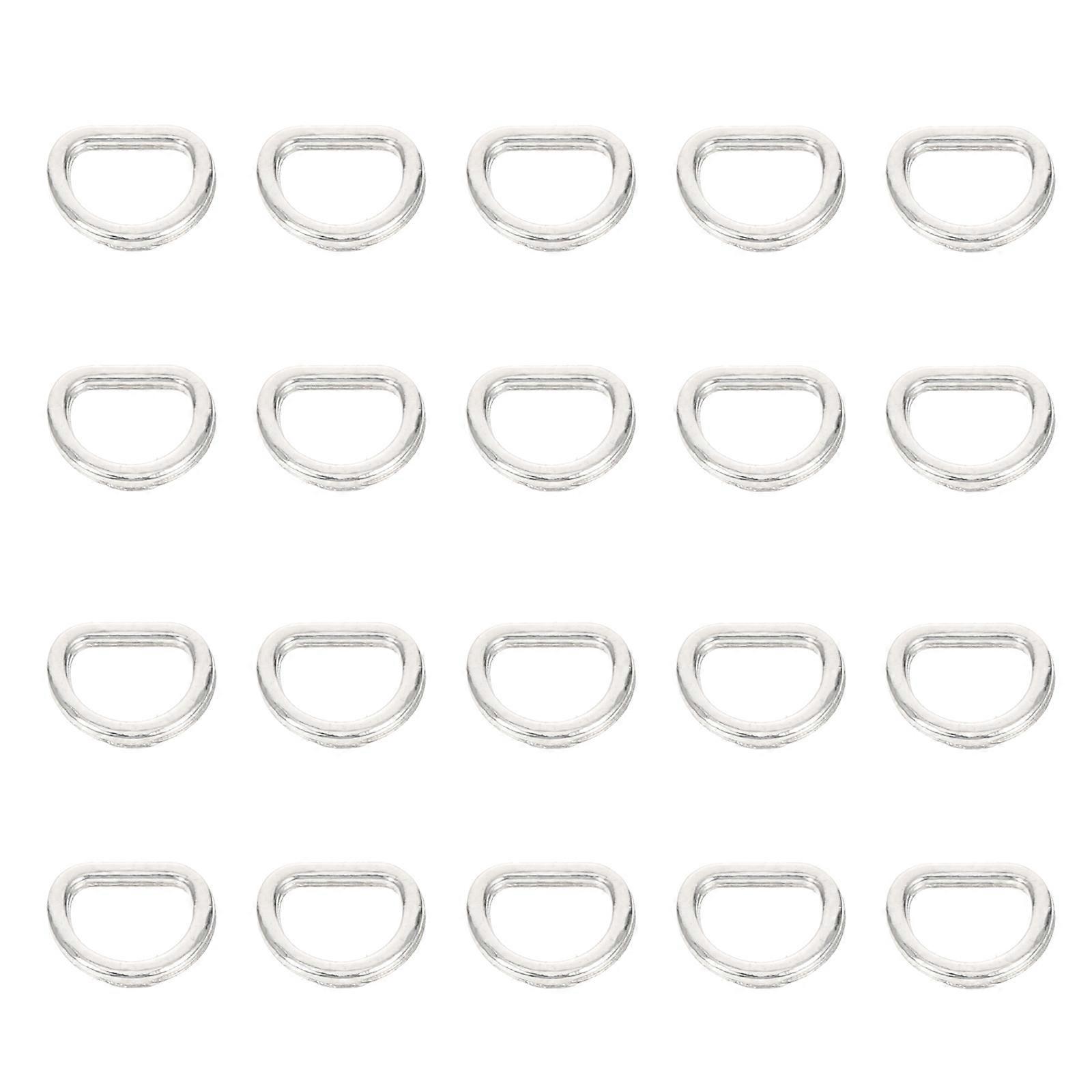 DIY Alloy Buttons Sewing Accessories 0.6X0.4cm Silver 100Pcs