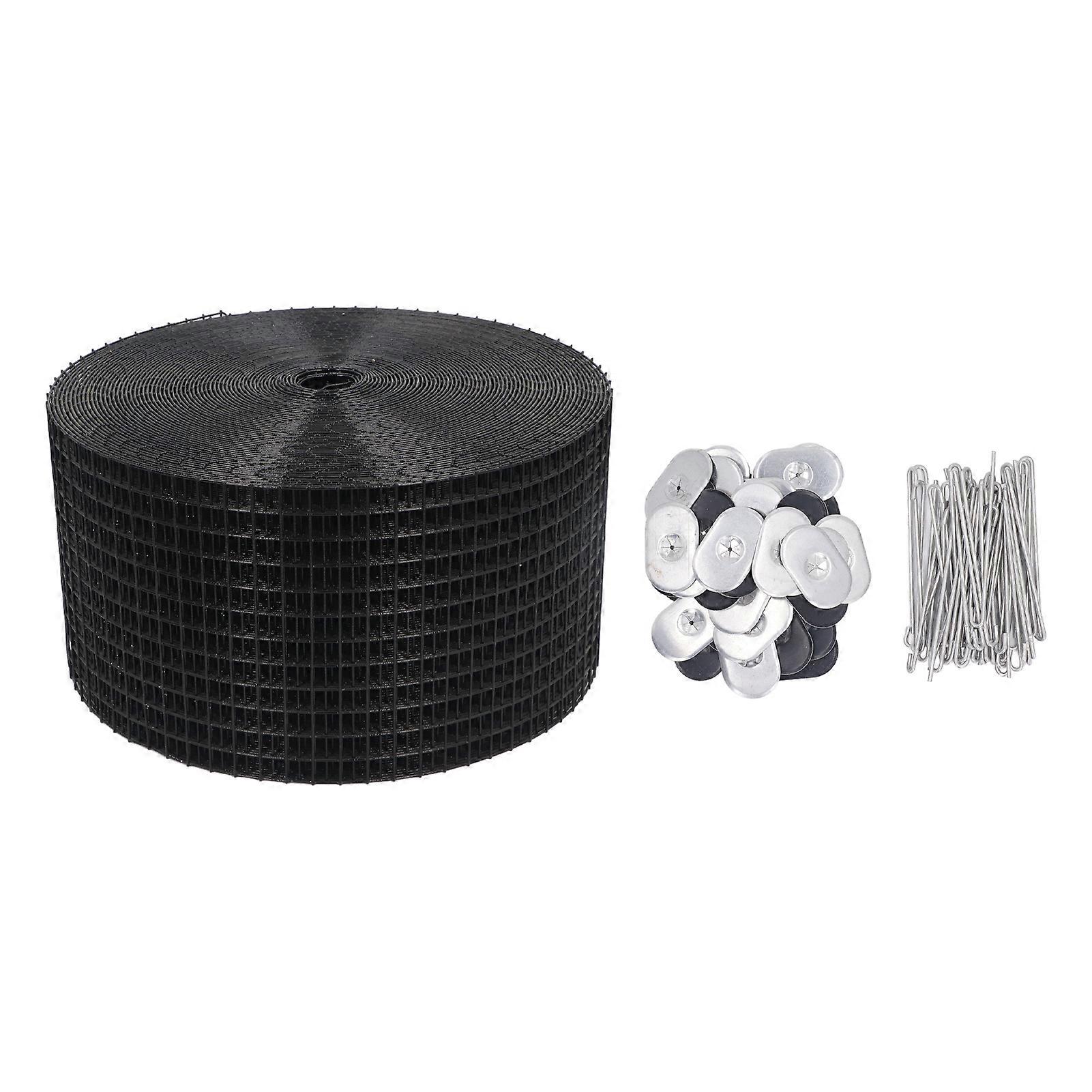 Solar Panel Bird Guard PVC Coated Black Rustproof 100ft Solar Panel Critter Wire Mesh Roll