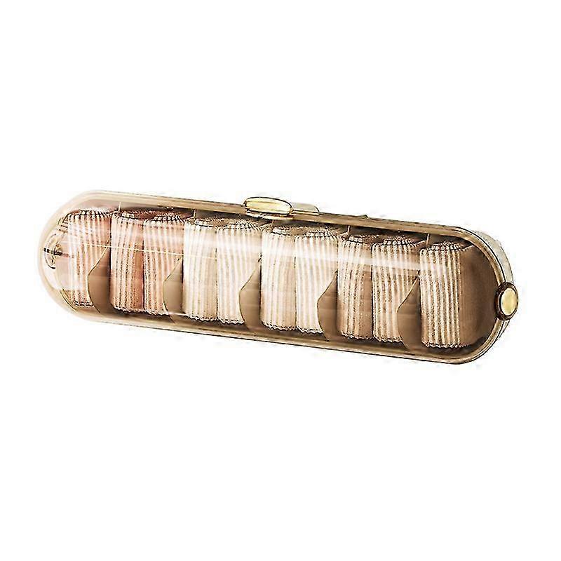 Space-saving wall-mounted transparent storage box for socks and underwear - stylish and practical