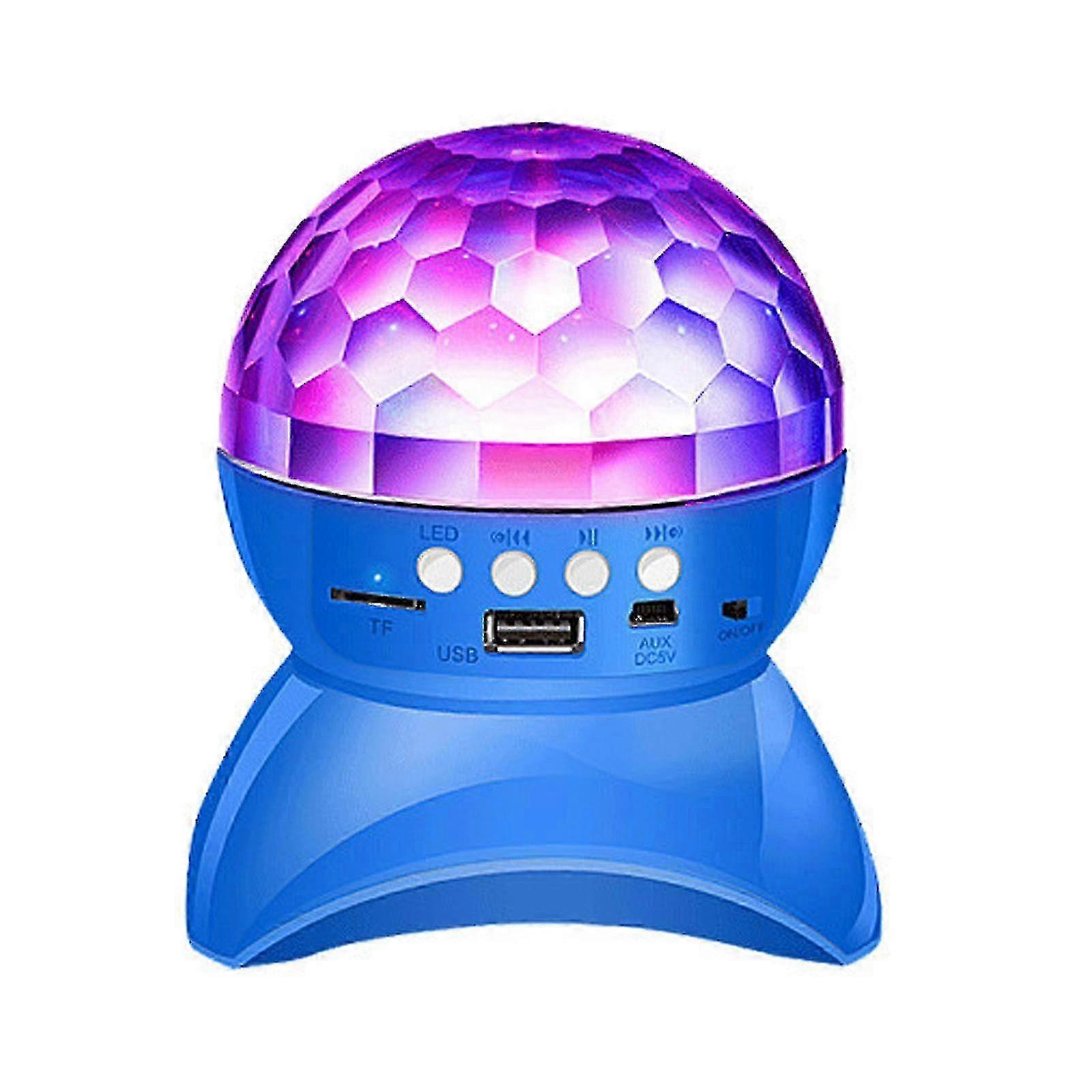 Bluetooth LED Disco Ball Speaker, 360 Degree Rotation, Creative Gift, Durable, 3W, Night Light