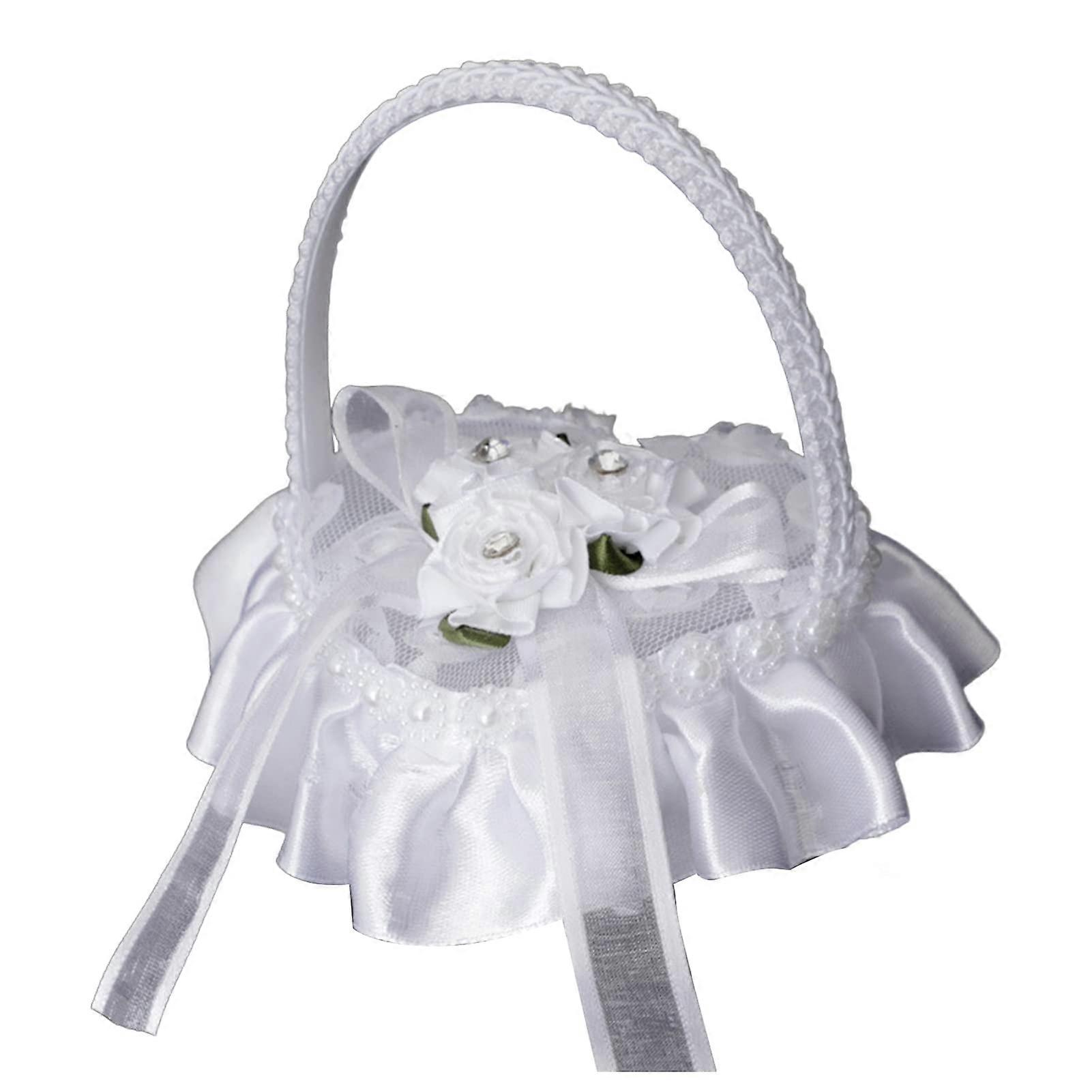 Exquisite HeartShaped Wedding Ring Holder with Decorative Ruffle Design