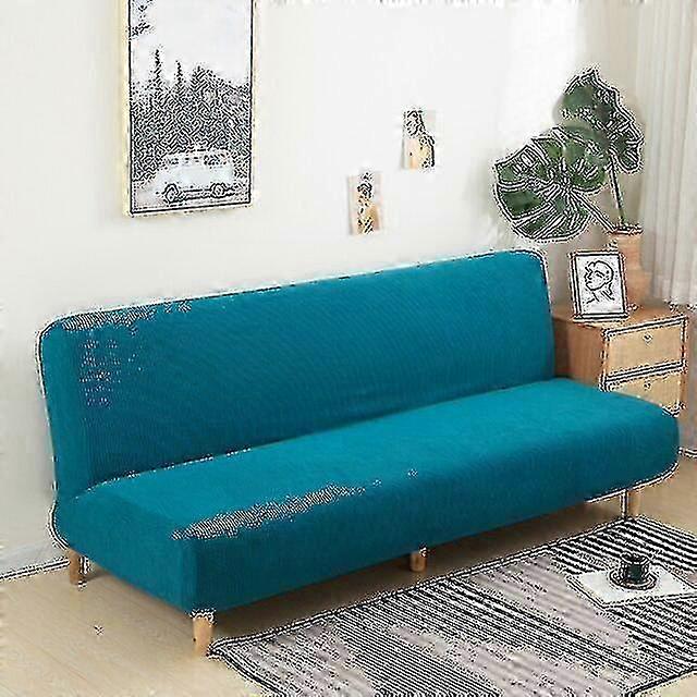 Fodera per divano letto elasticizzato grande senza braccioli - Rivestimento in jacquard elastico sfoderabile antipolvere