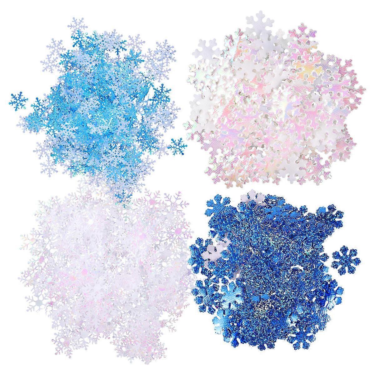 Sparkling Snow Confetti 700Pcs For Christmas Party Wedding Festival Decorative Snowflakes
