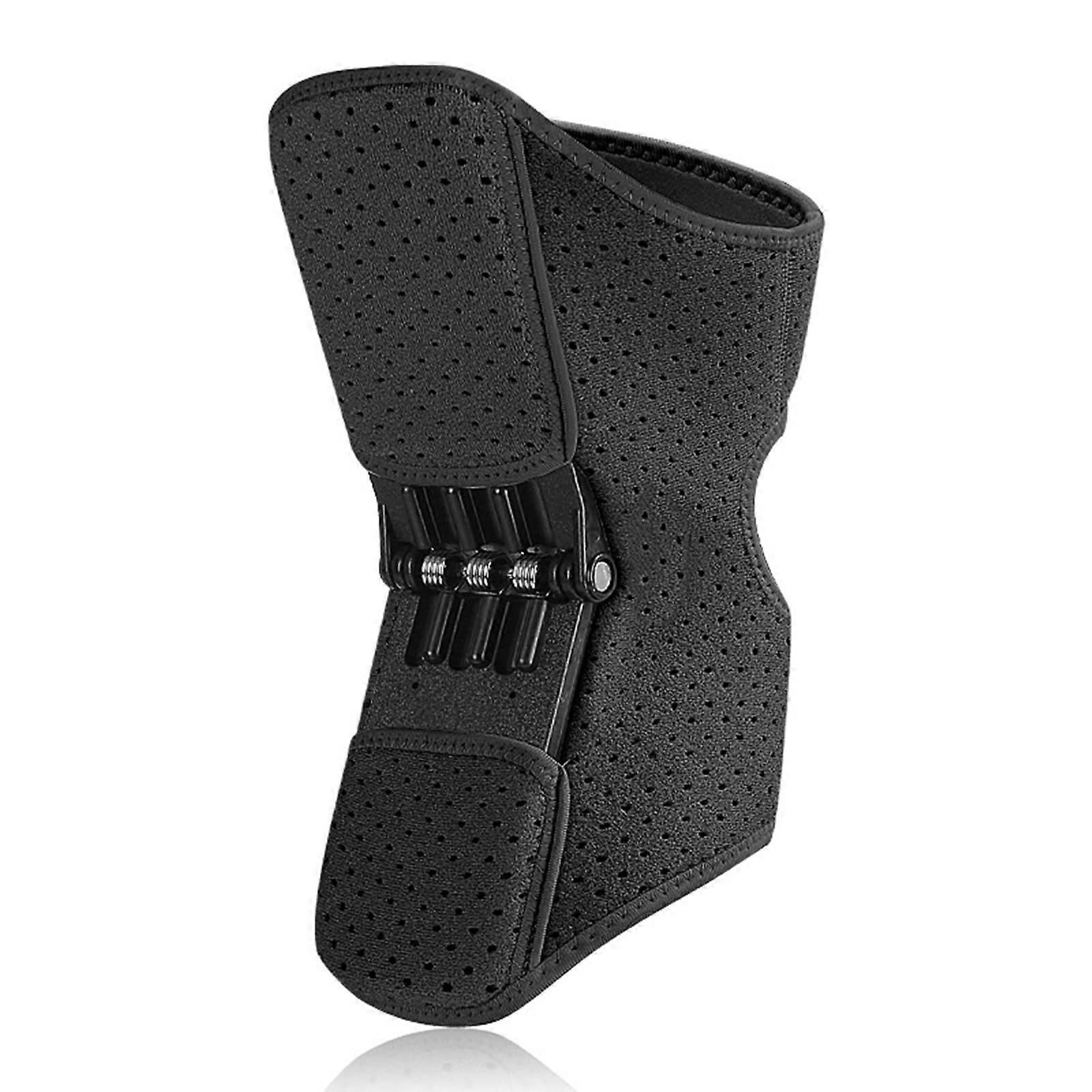 Power Knee Brace with Springs for Joint Support, Adjustable Patella Stabilizer Pads for Knee Protection and Stability