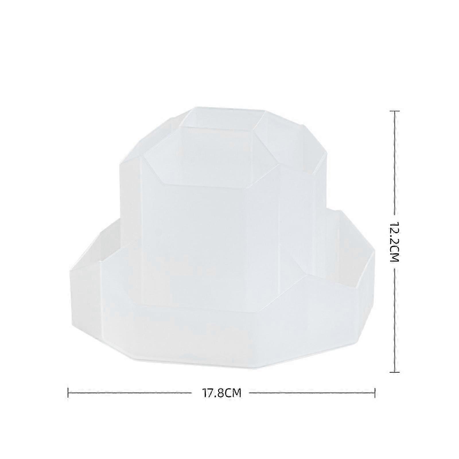 Rotating Pen Holder, Desk Organiser with 9 Compartments, Improved Large Capacity 360 Rotatable, Can Hold Pencils and Colouring Pencils Various Station