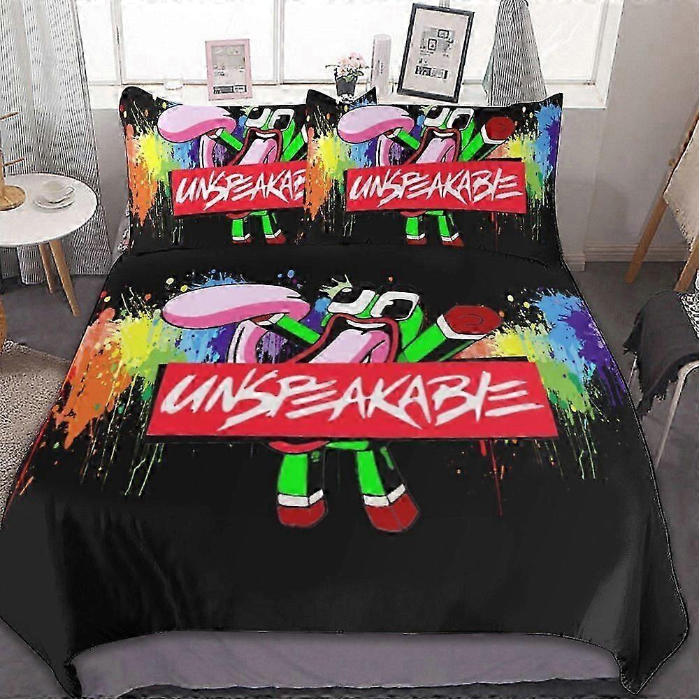 Bedding Set Hf367 Anime Unspeakable Bedding Sets 3 Pieces, Breathable With 1 Duvet Cover + 2 Pillowcases Multiple Sizes To Choose From Ls3