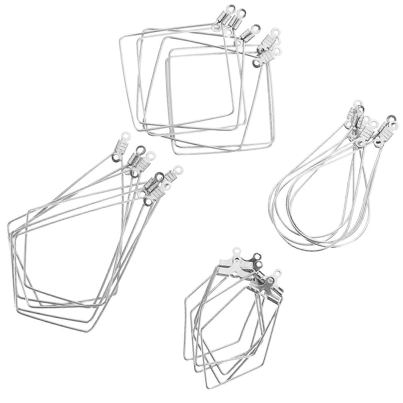 Stainless Steel Earring Finding Component Oval Shape for Diy Craft Projects 24Pcs