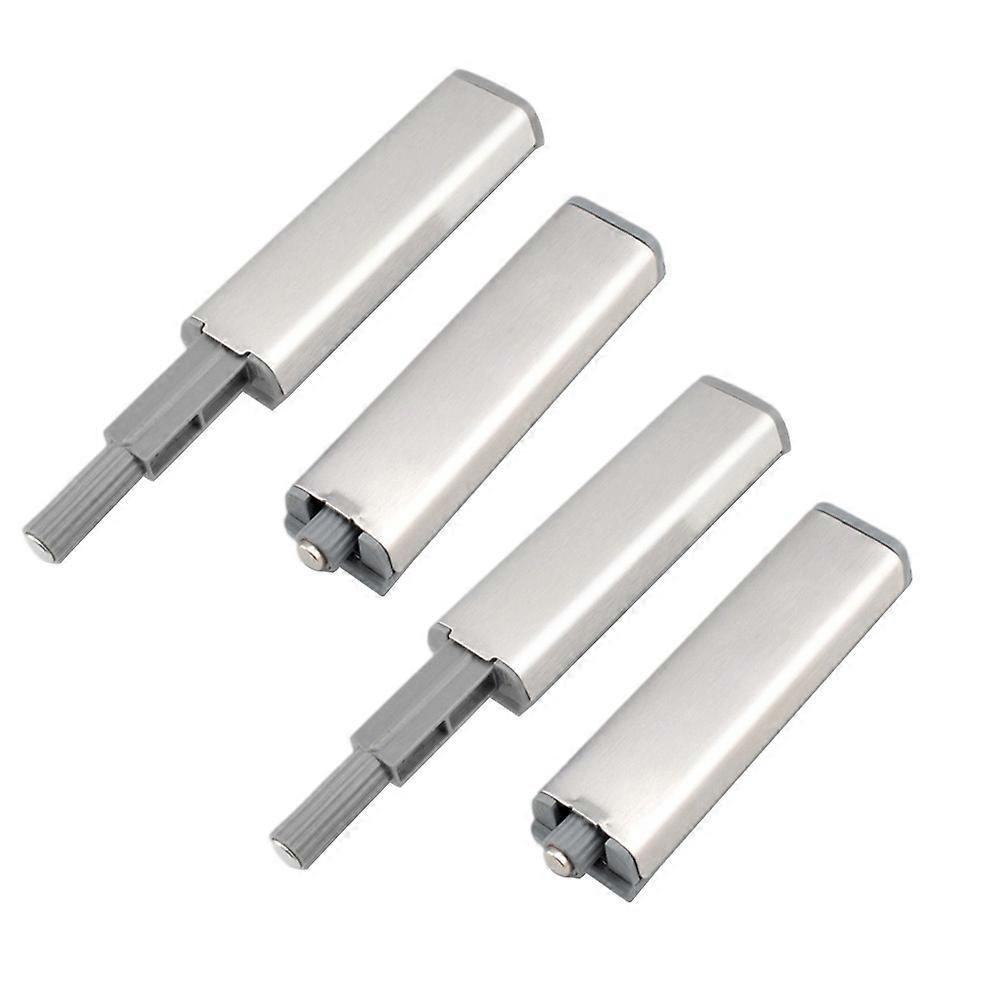 Push To Open Drawer Catches Iron Hooks For Cabinet Doors Buffer Function 8.1x2x1.1cm 10Pcs