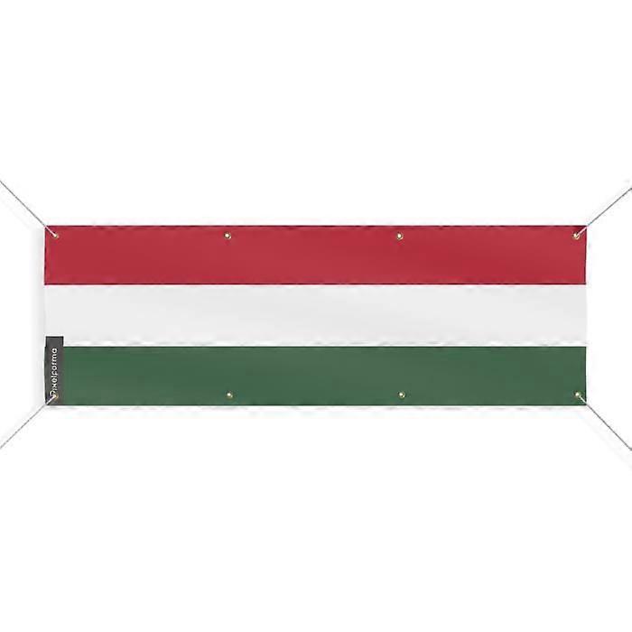 Banner - PIXELFORMA - Flag of Hungary - 120x360 cm - 8 eyelets - Durable polyester
