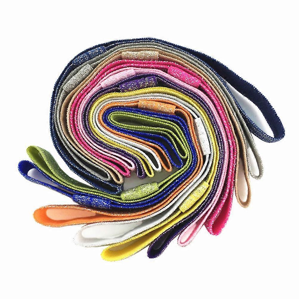 21pcs Elastic Nylon Seamless Hair Bands for Kids & Adults – Mixed Colors, Comfortable Headbands for Daily Wear, Special Occasions & DIY Projects