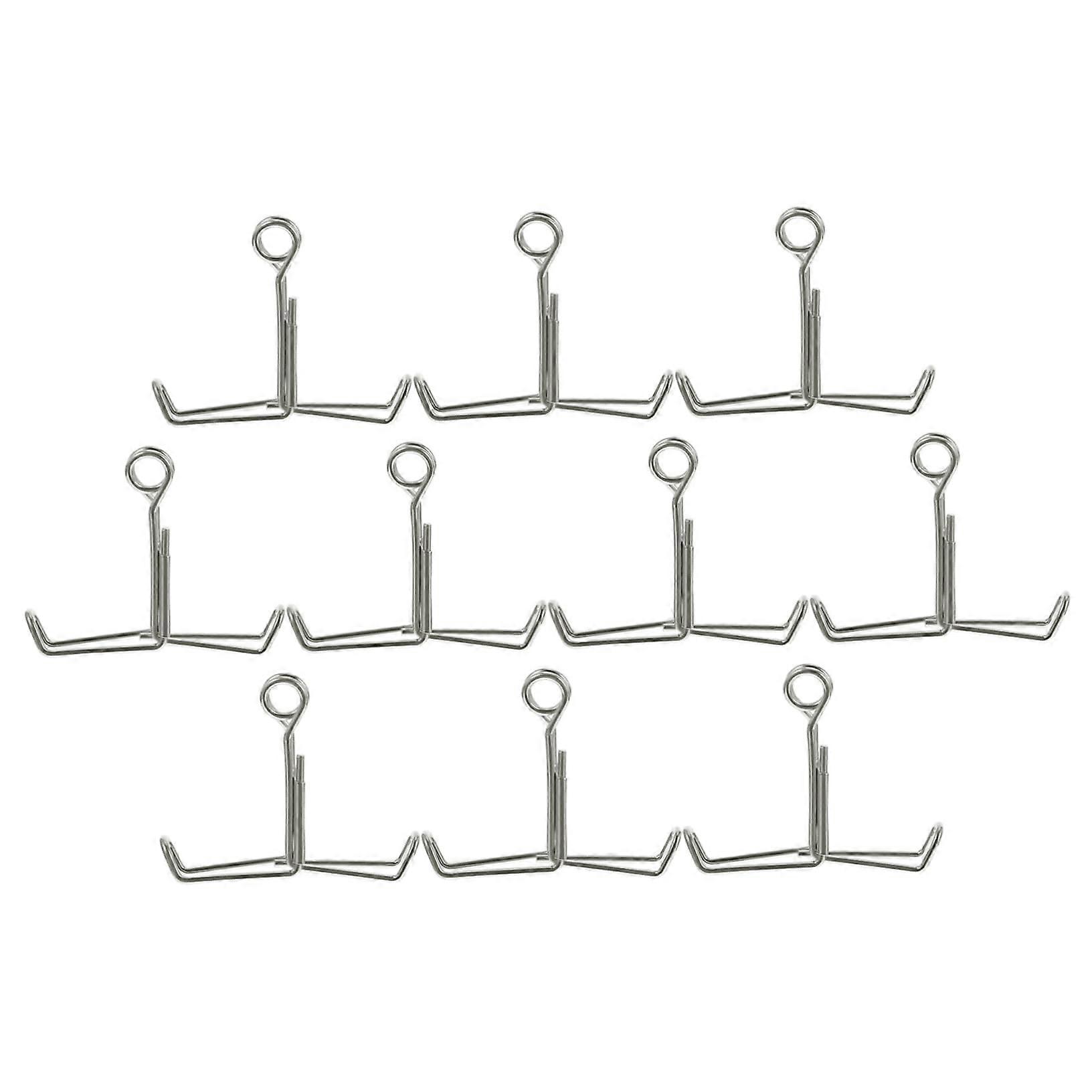 Spring Water Stopper Clip Set 10 Pieces for Laboratory Hoses Locking Clip Adjusting the Crimp Tap Control Clip Sturdy Iron Design