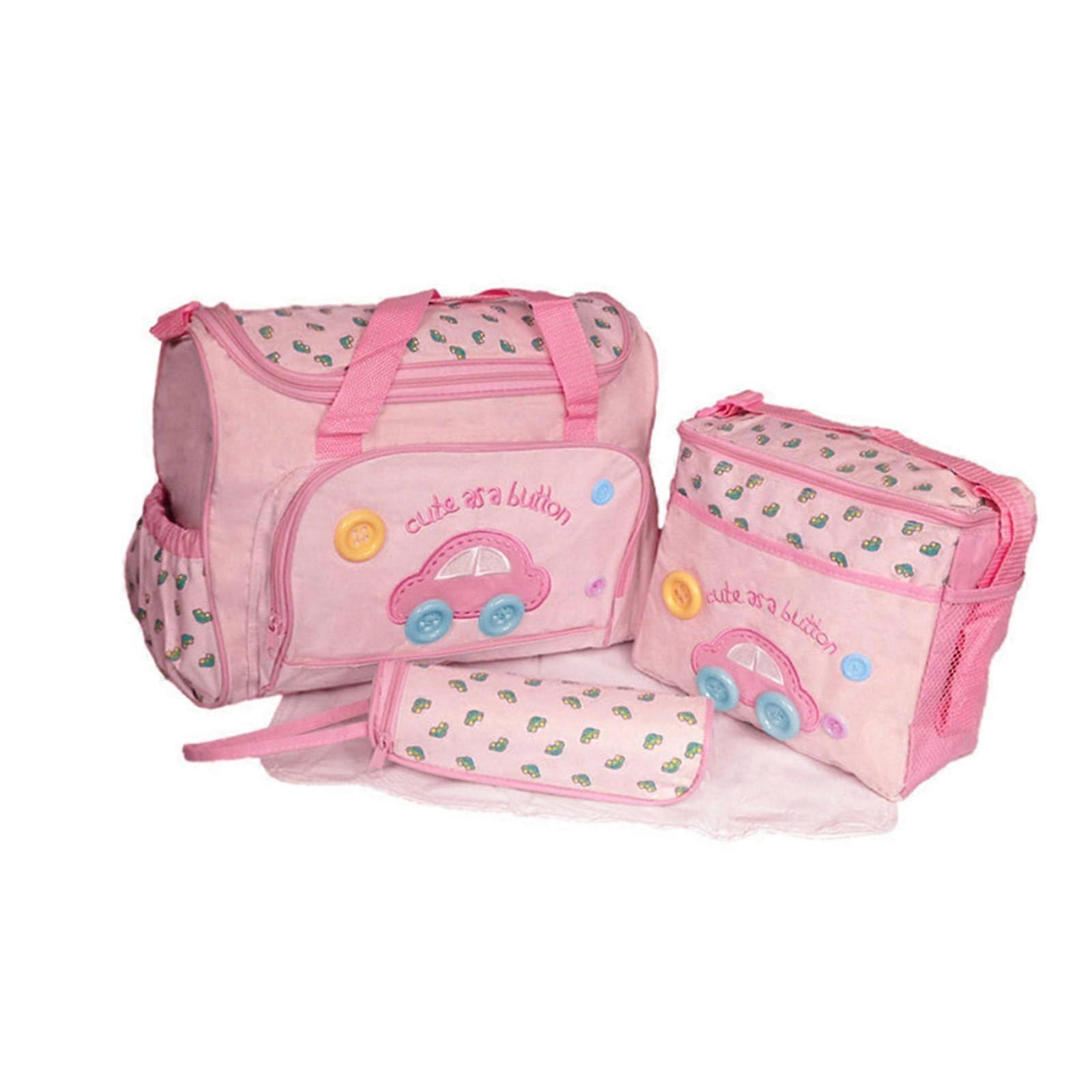 Waterproof Nappy Changing Bag Set with Multiple Compartments for Baby