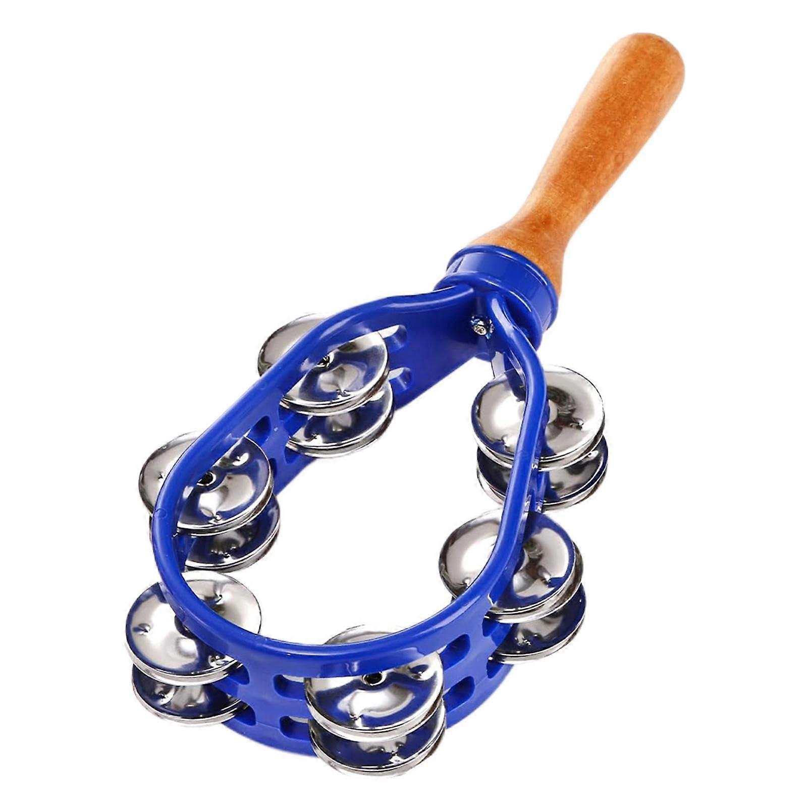 Hand Percussion Instrument Wood Hand Drum Safe Musical Instrument Waterproof and Rust Musical Instrument for Percussion Enthusiasts – Blue